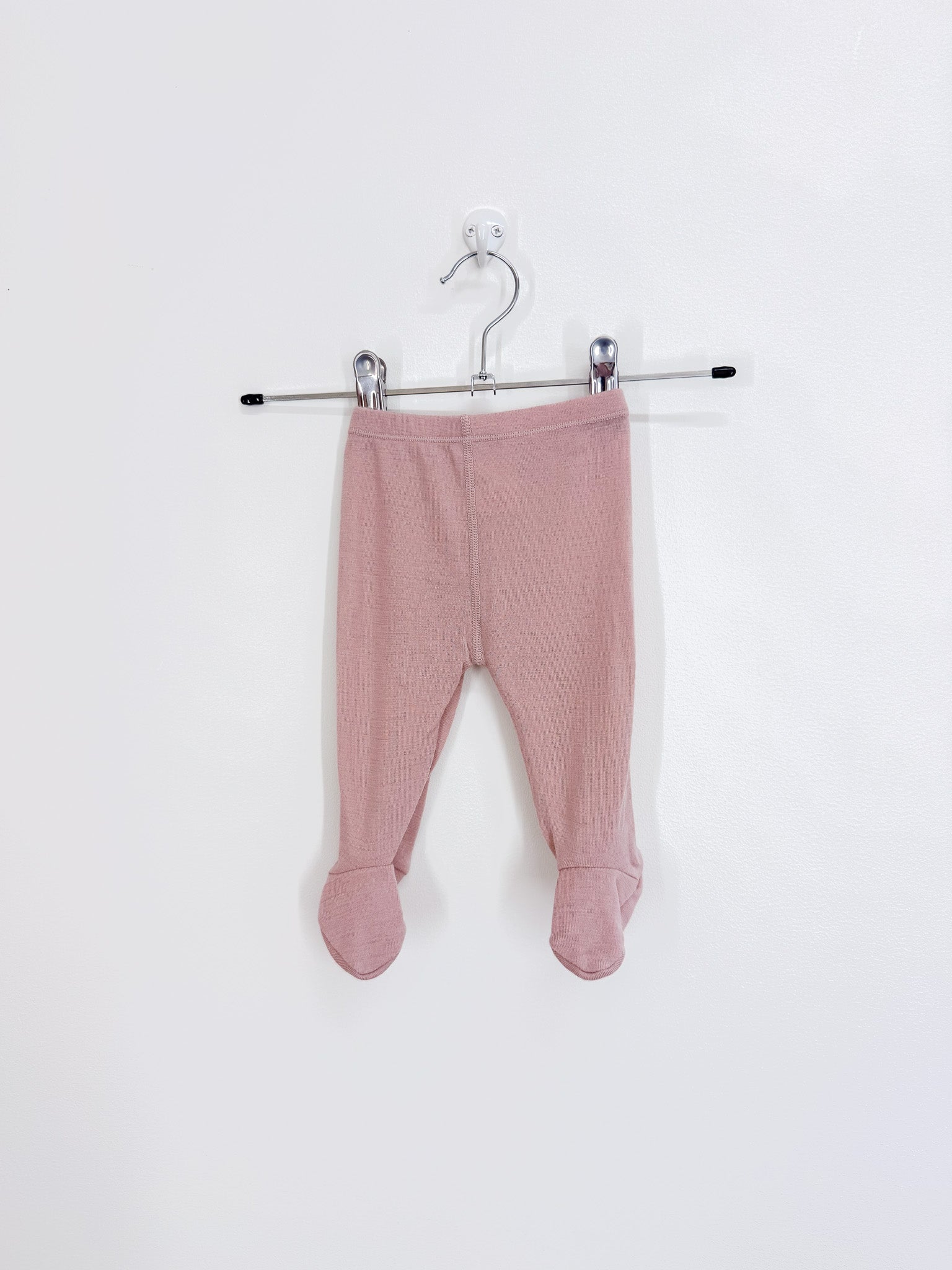 Ricochet merino footed leggings - blush (prem)