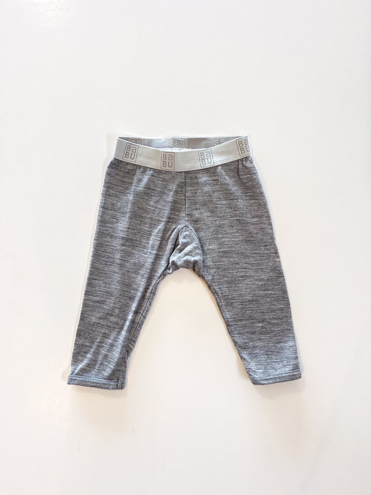 Babu merino leggings - grey (3-6m)