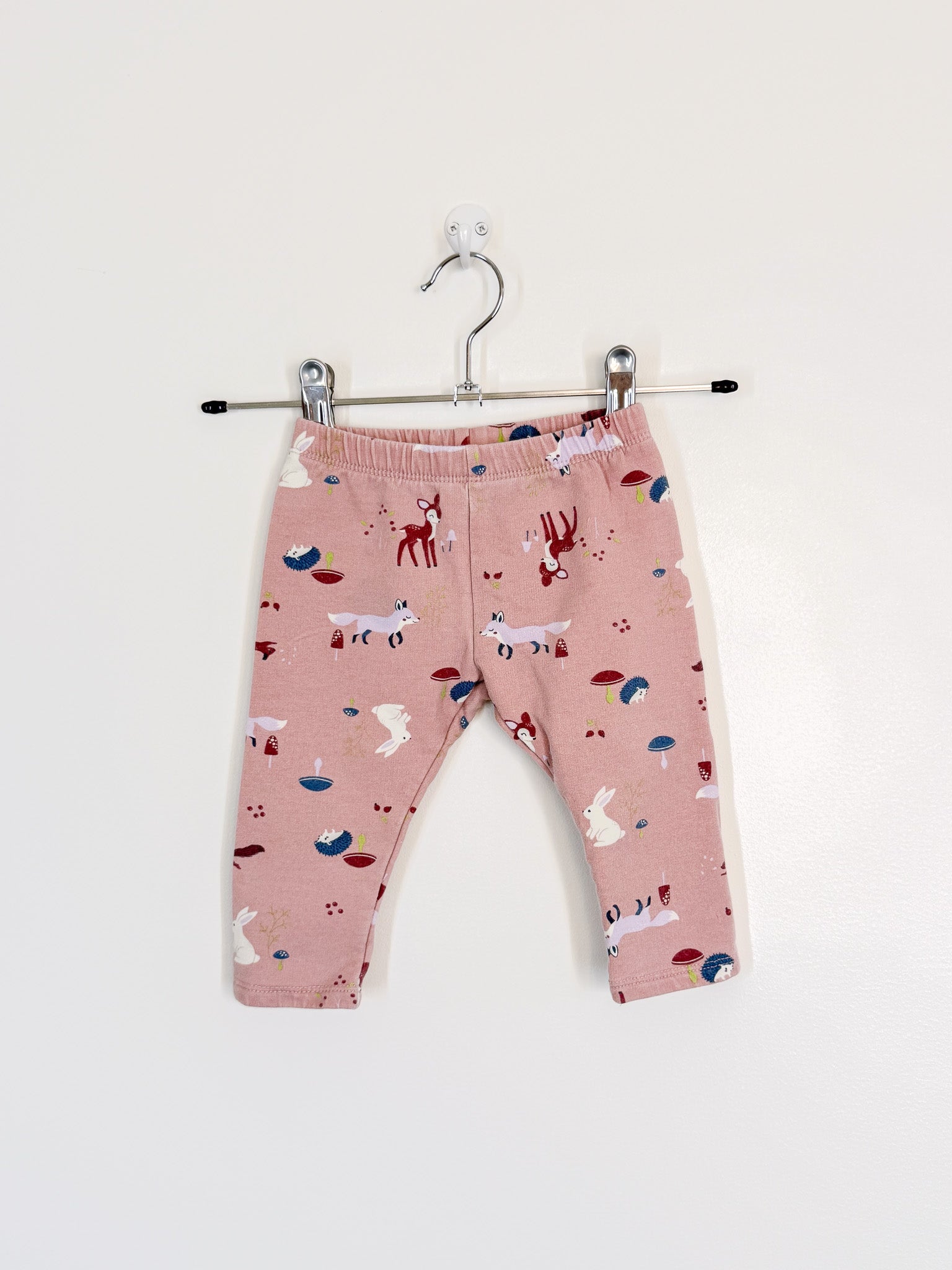 Teeny Weeny fleece animal leggings (3-6m)
