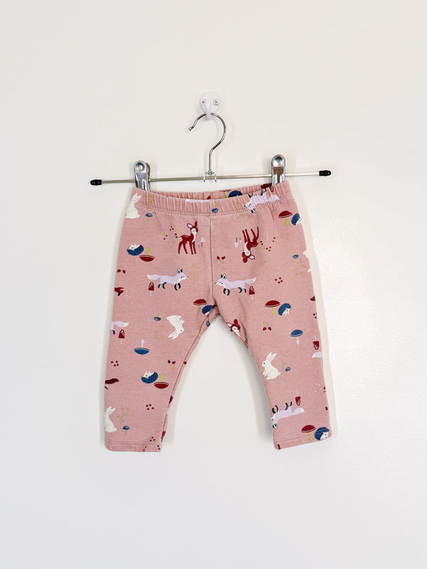 Teeny Weeny fleece animal leggings (3-6m)