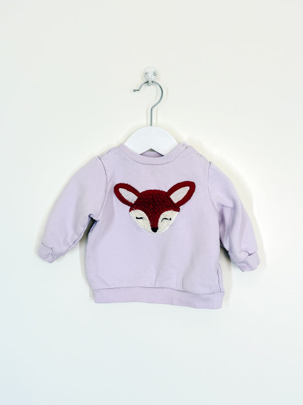 Teeny Weeny fawn pullover (6-12m)