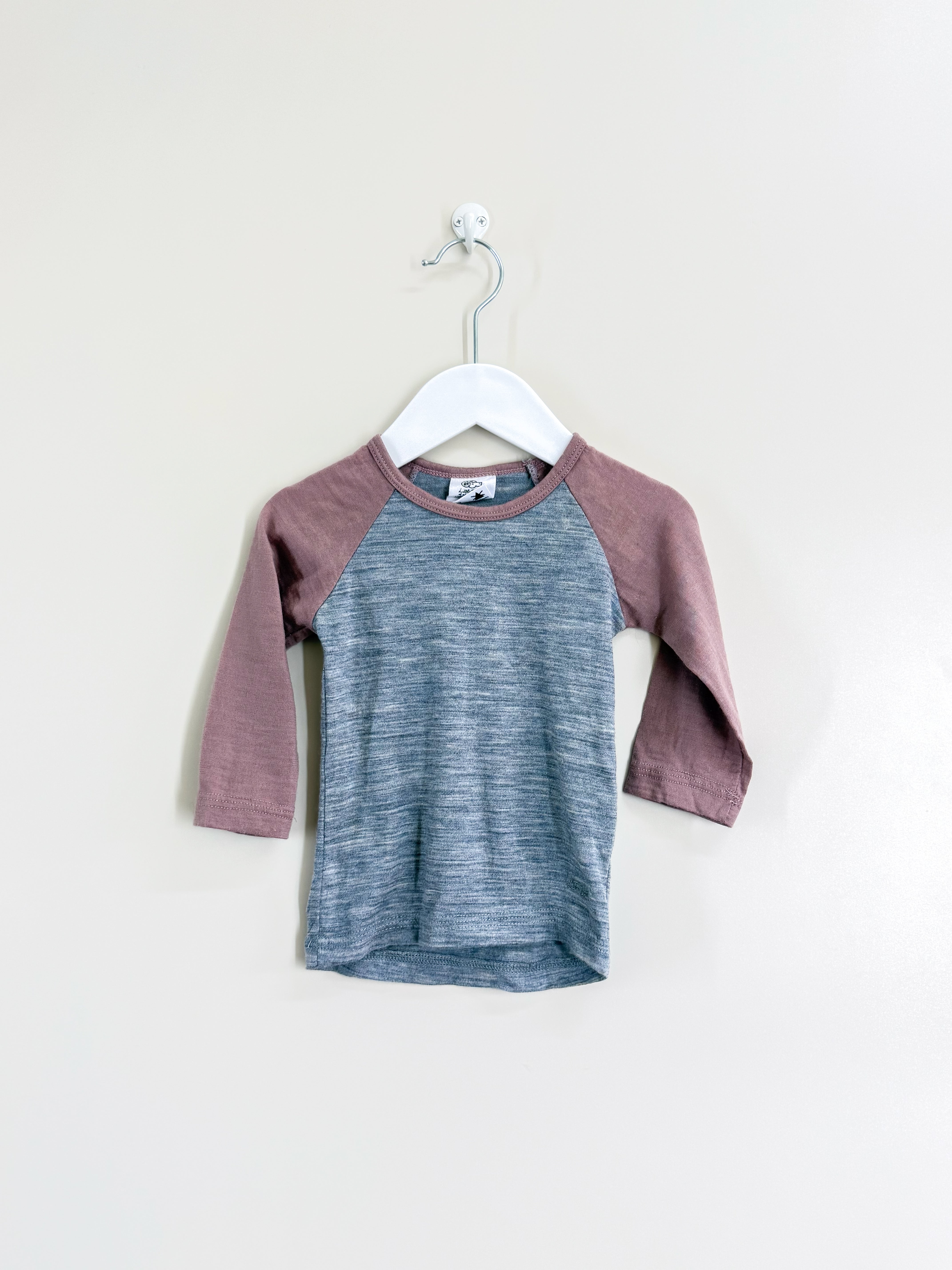 Little Flock Of Horrors merino long sleeve tee (6-12m)