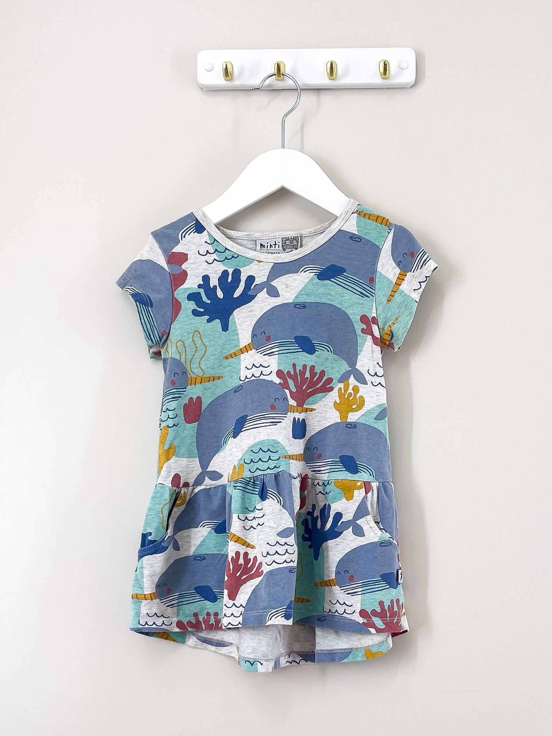 Minti under the sea dress (2y)