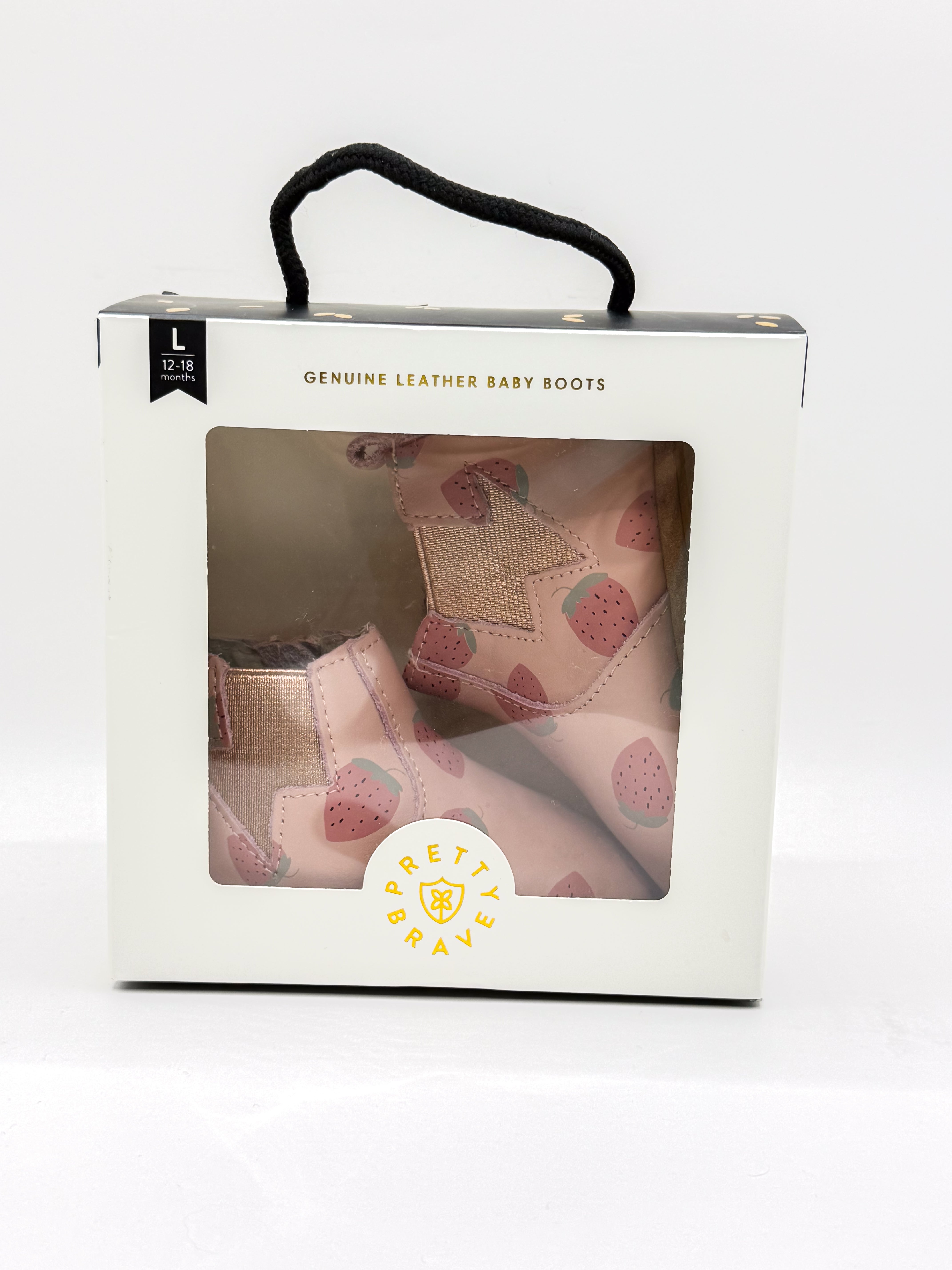 BNWT Pretty Brave electric boots - strawberry fields (19-20EU)