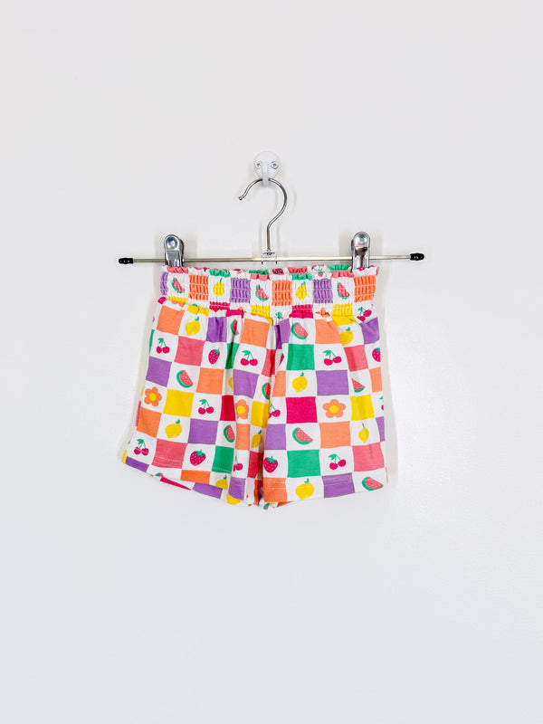 Jojo Maman Bebe fruity check shorts (18-24m)