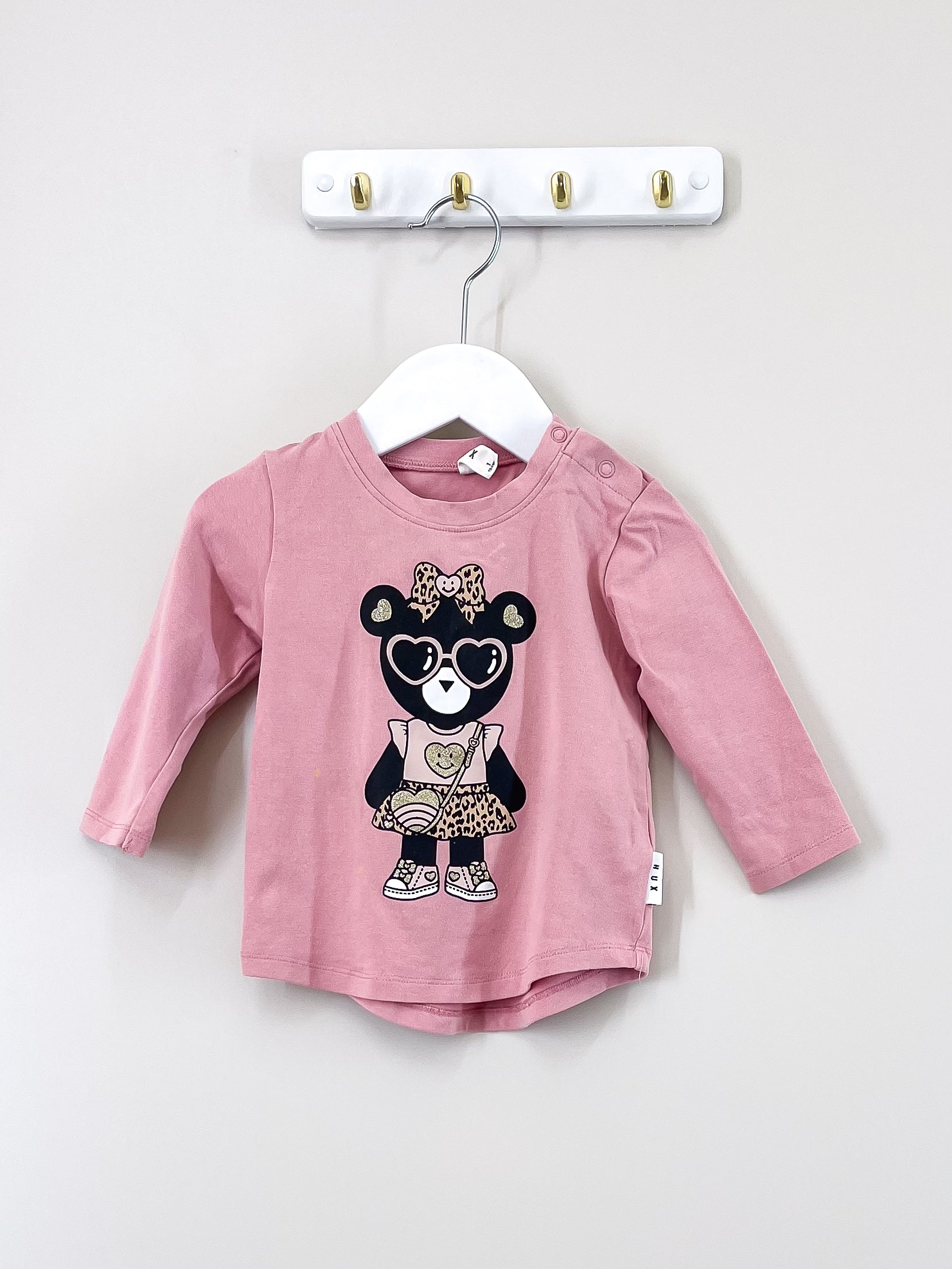 Hux organic heart eyes long sleeve tee (12-18m)
