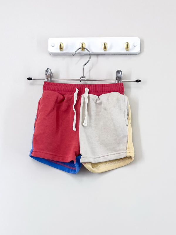 Teeny Weeny colour block jersey shorts (0-3m)
