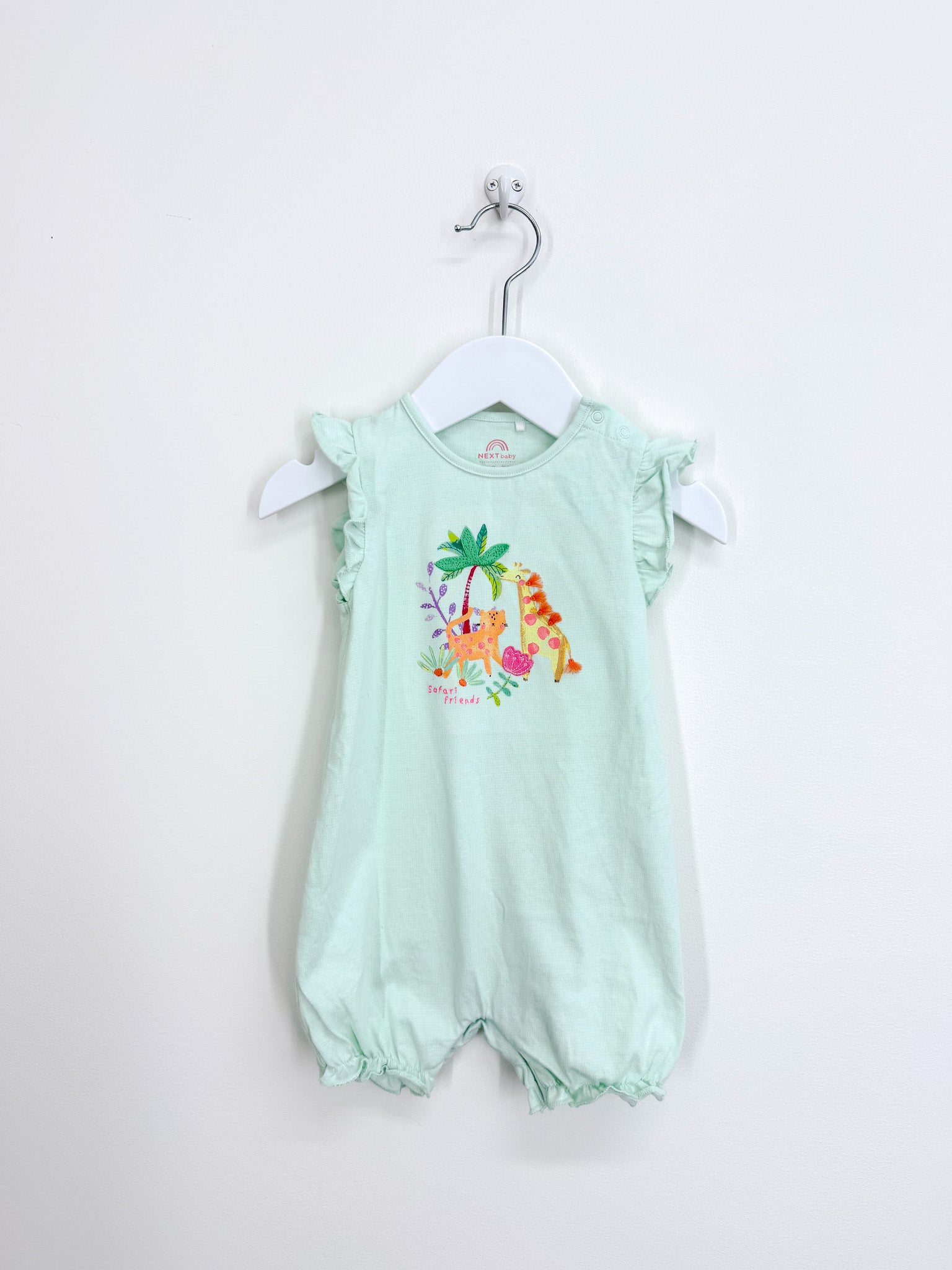 Next safari friends shortie onesie (6-9m)