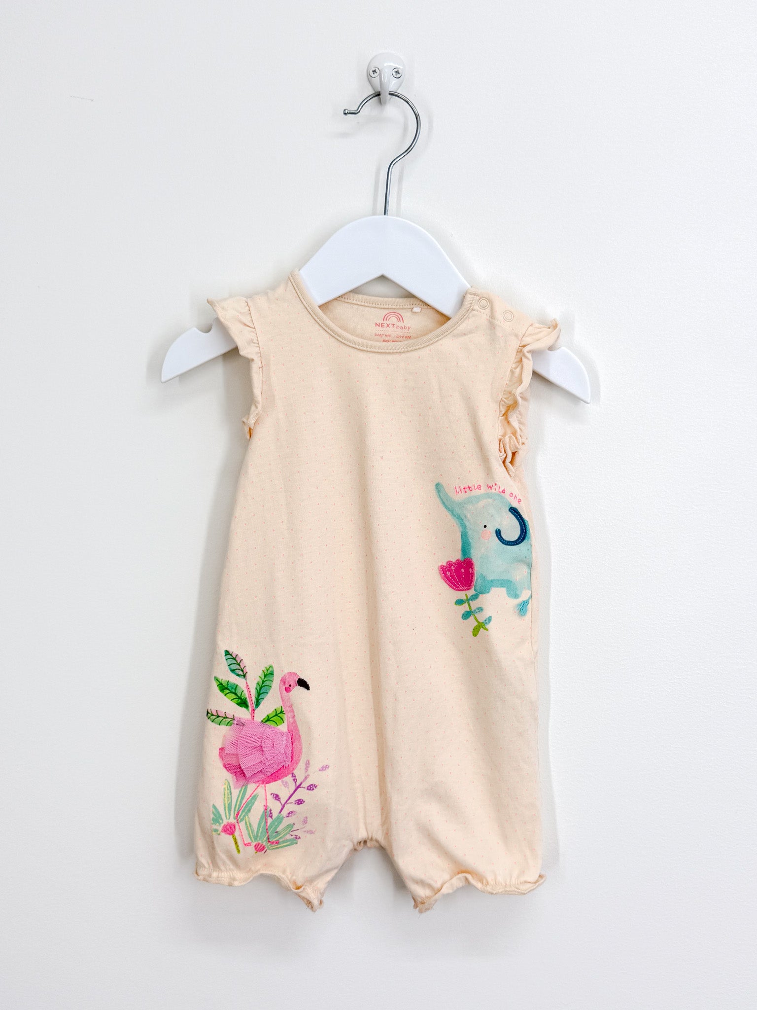 Next little wild one shortie onesie (6-9m)