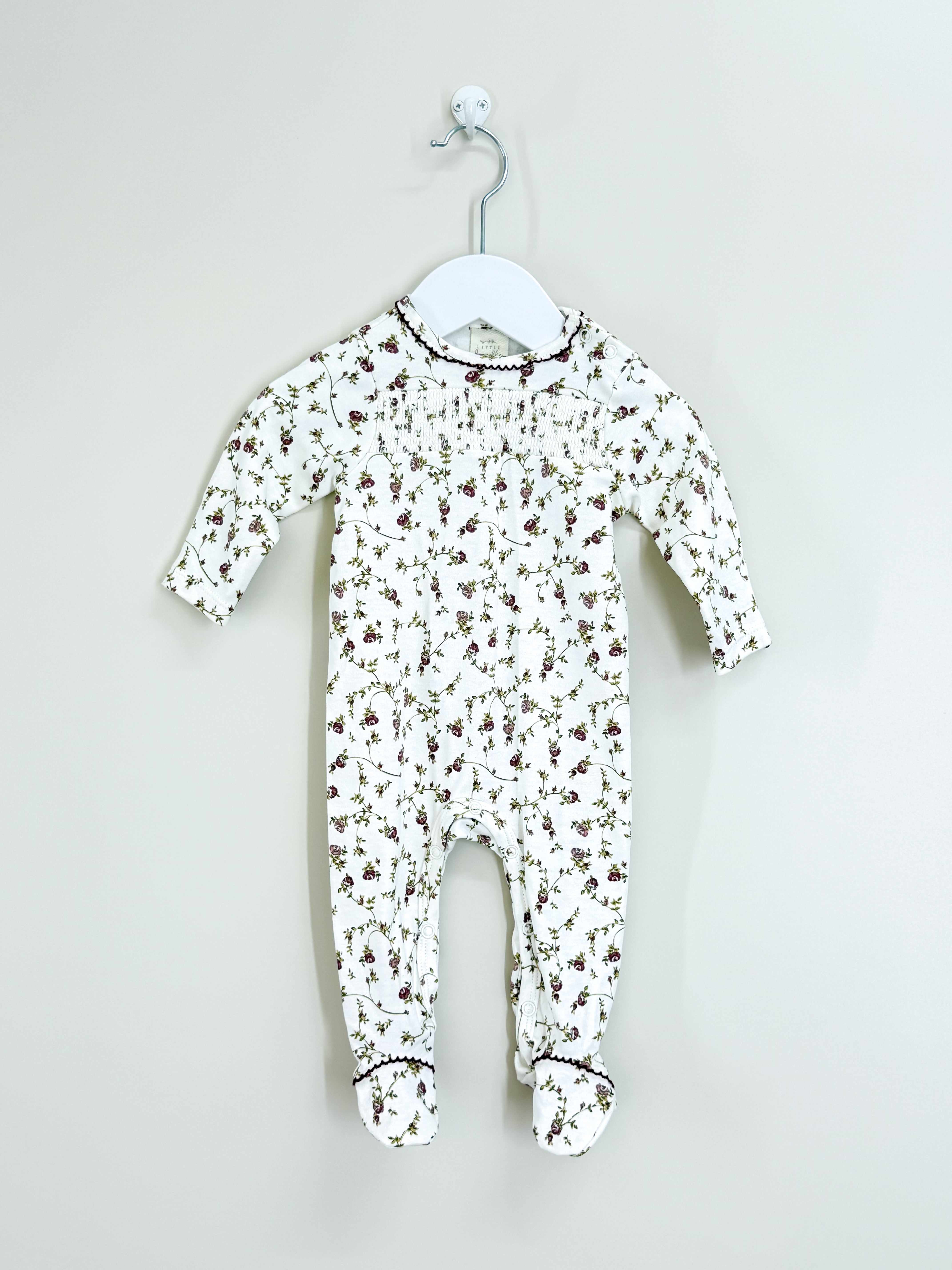 BNWOT Little Bundle floral onesie (0-3m)