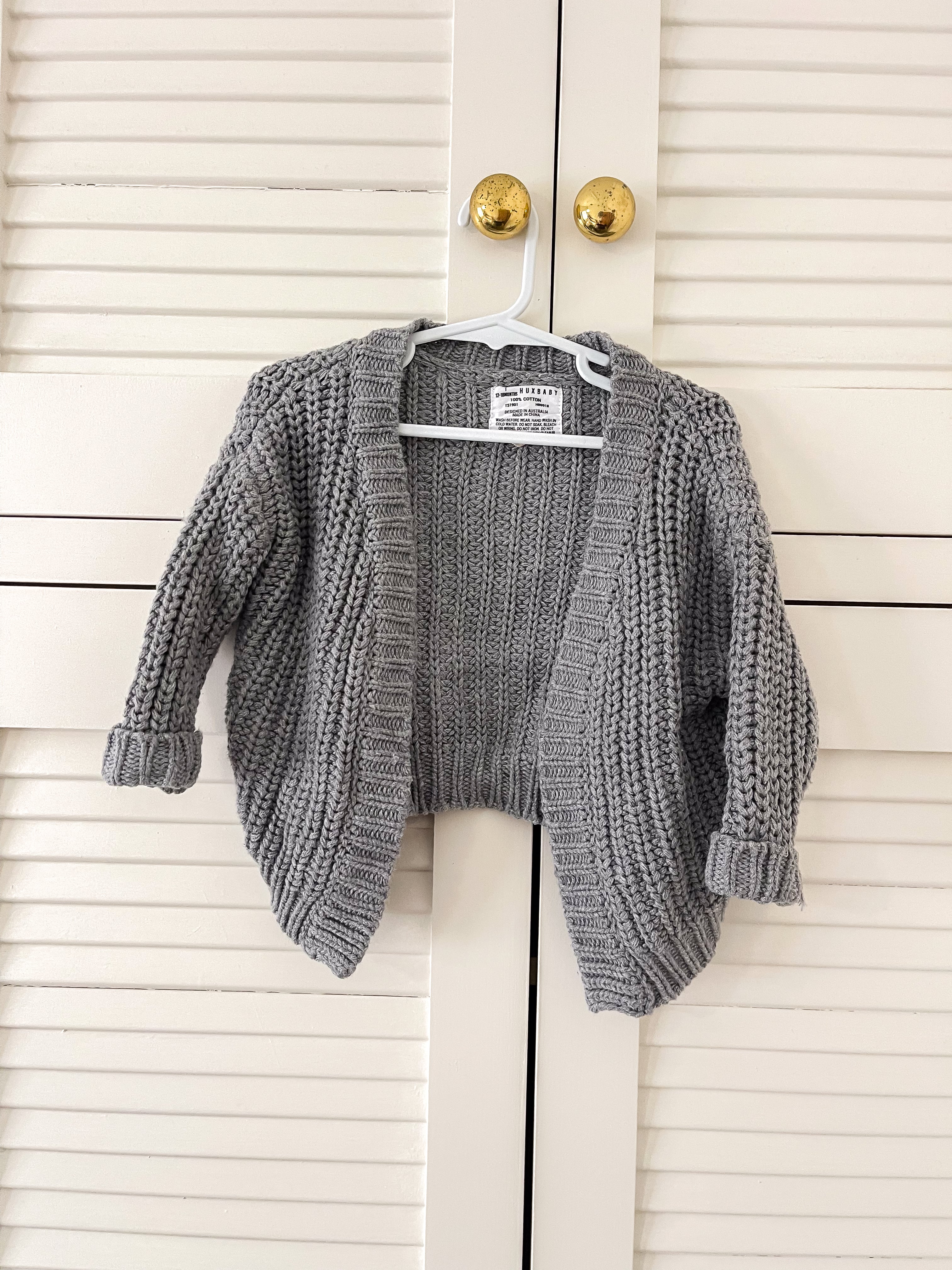 Hux chunky knit cardigan (12-18m)