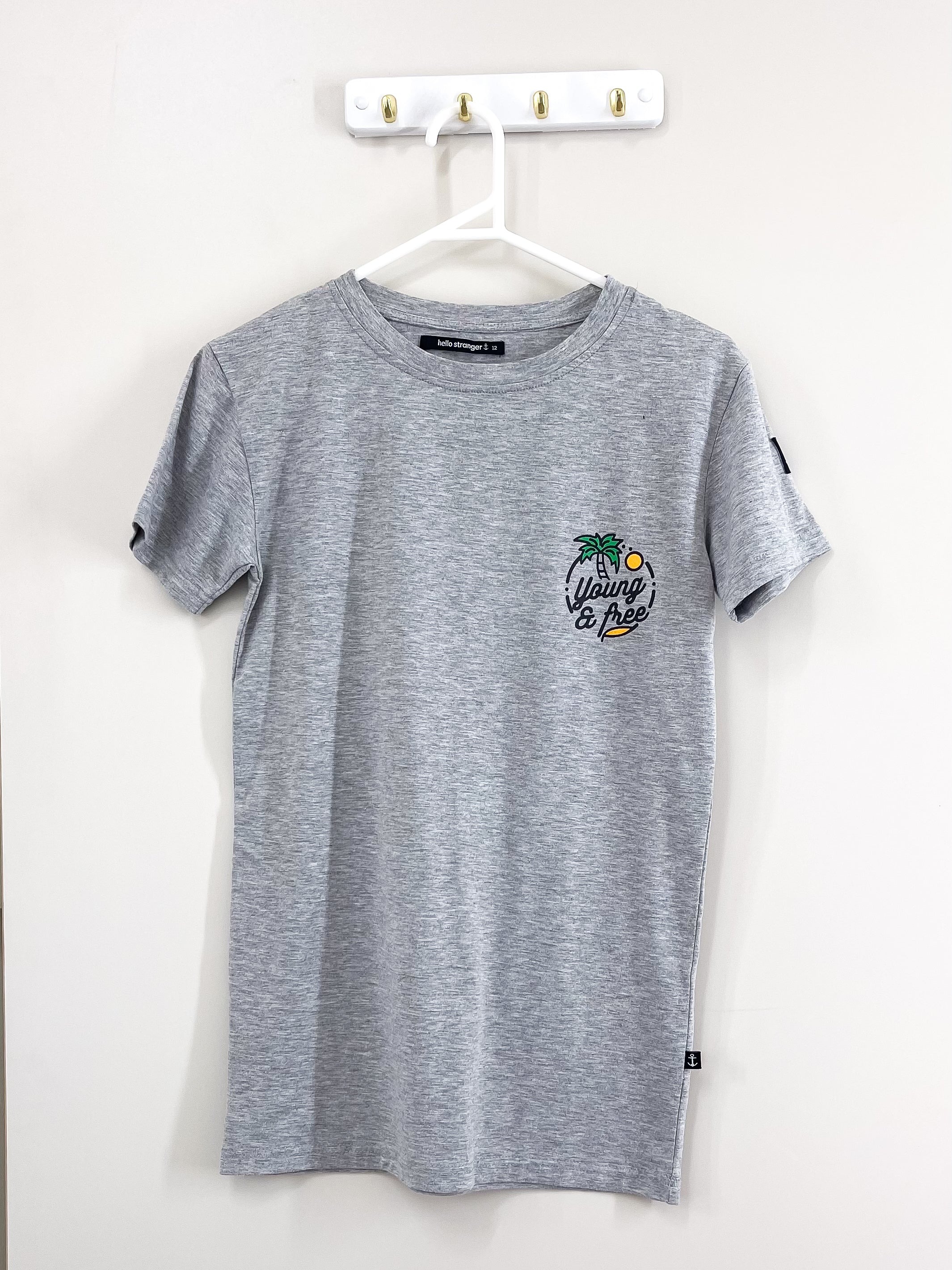 Hello Stranger young & free longline tee (12y)