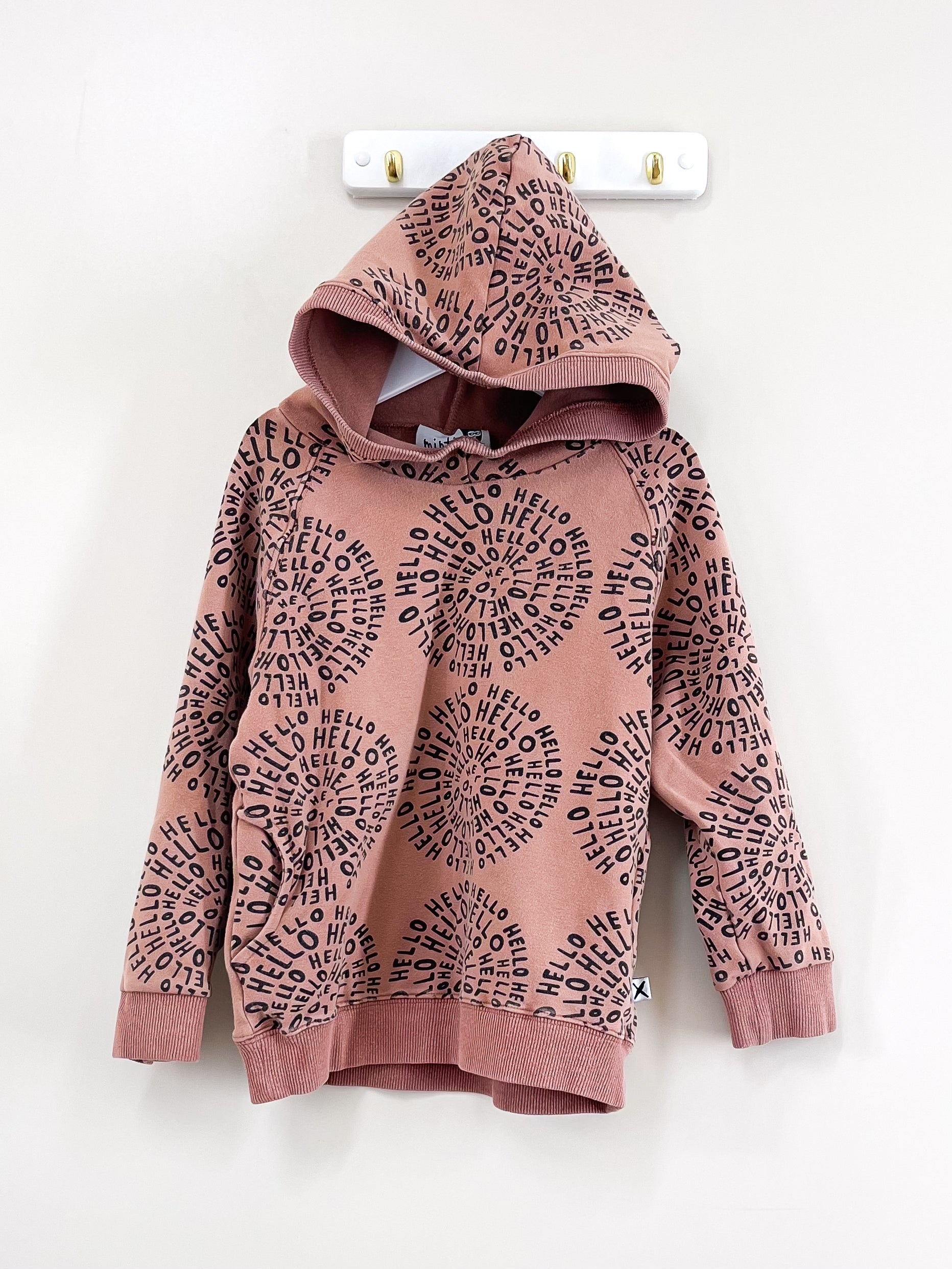 Minti hello hoodie (6y)
