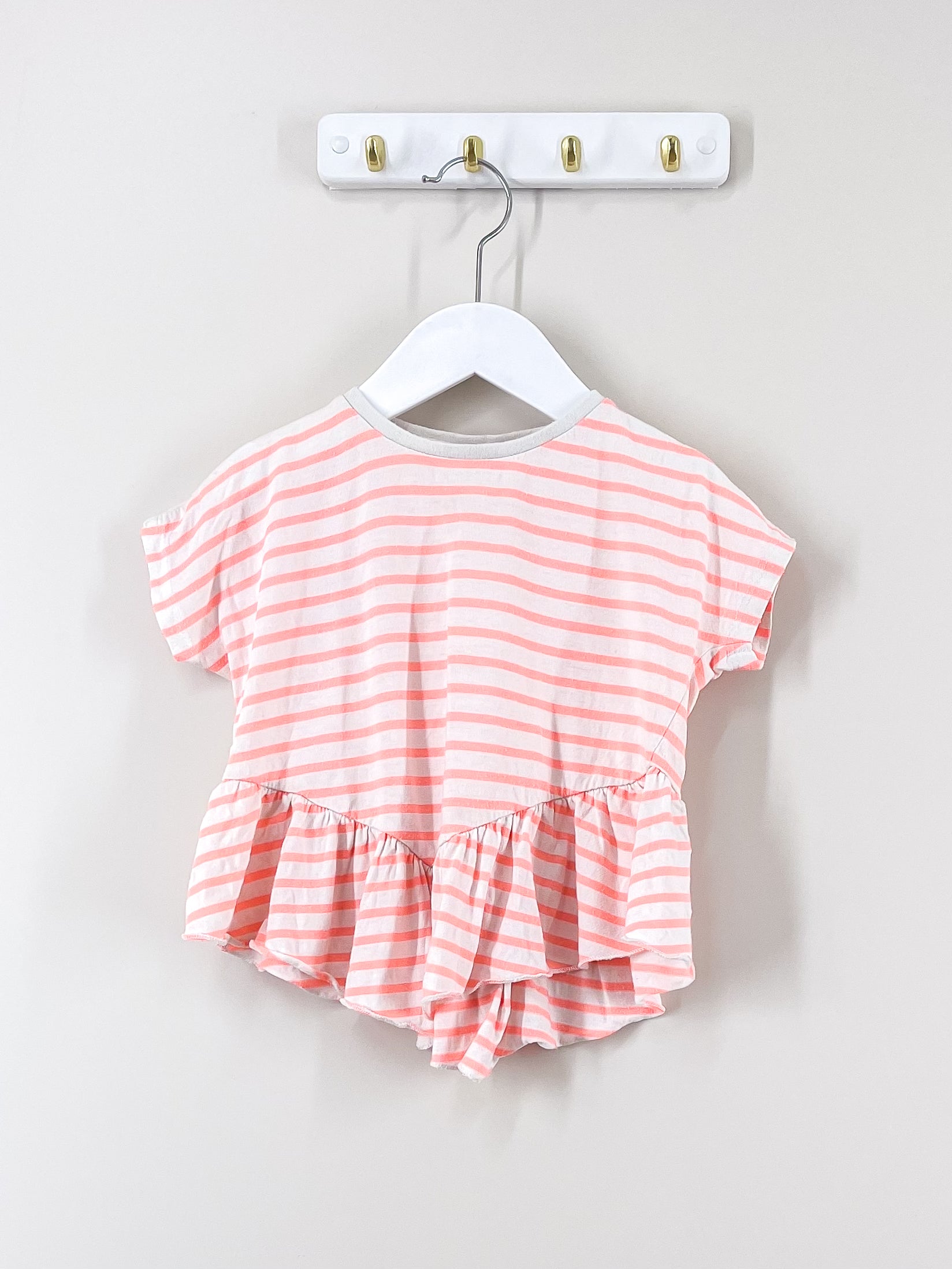Seed striped peplum tee (3-4y)