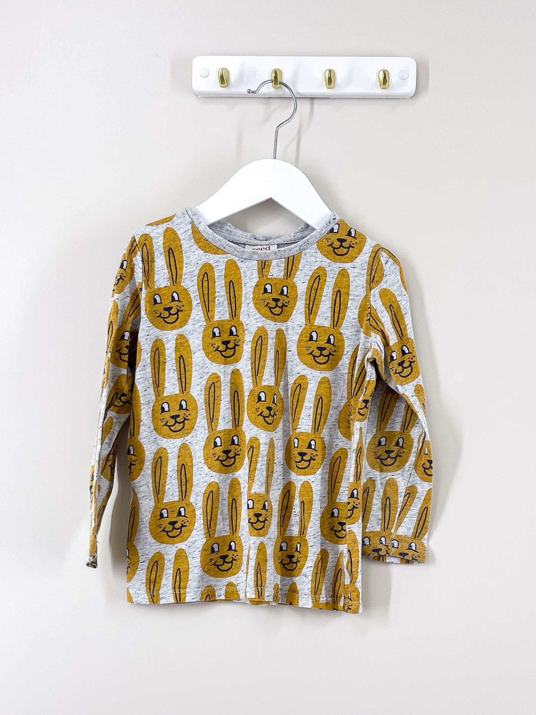 Seed bunny long sleeve tee (5y)