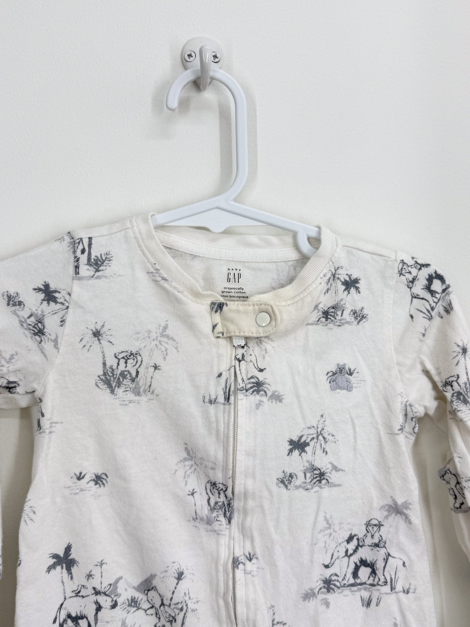 Gap animal zipsuit (6-9m) - SECONDS