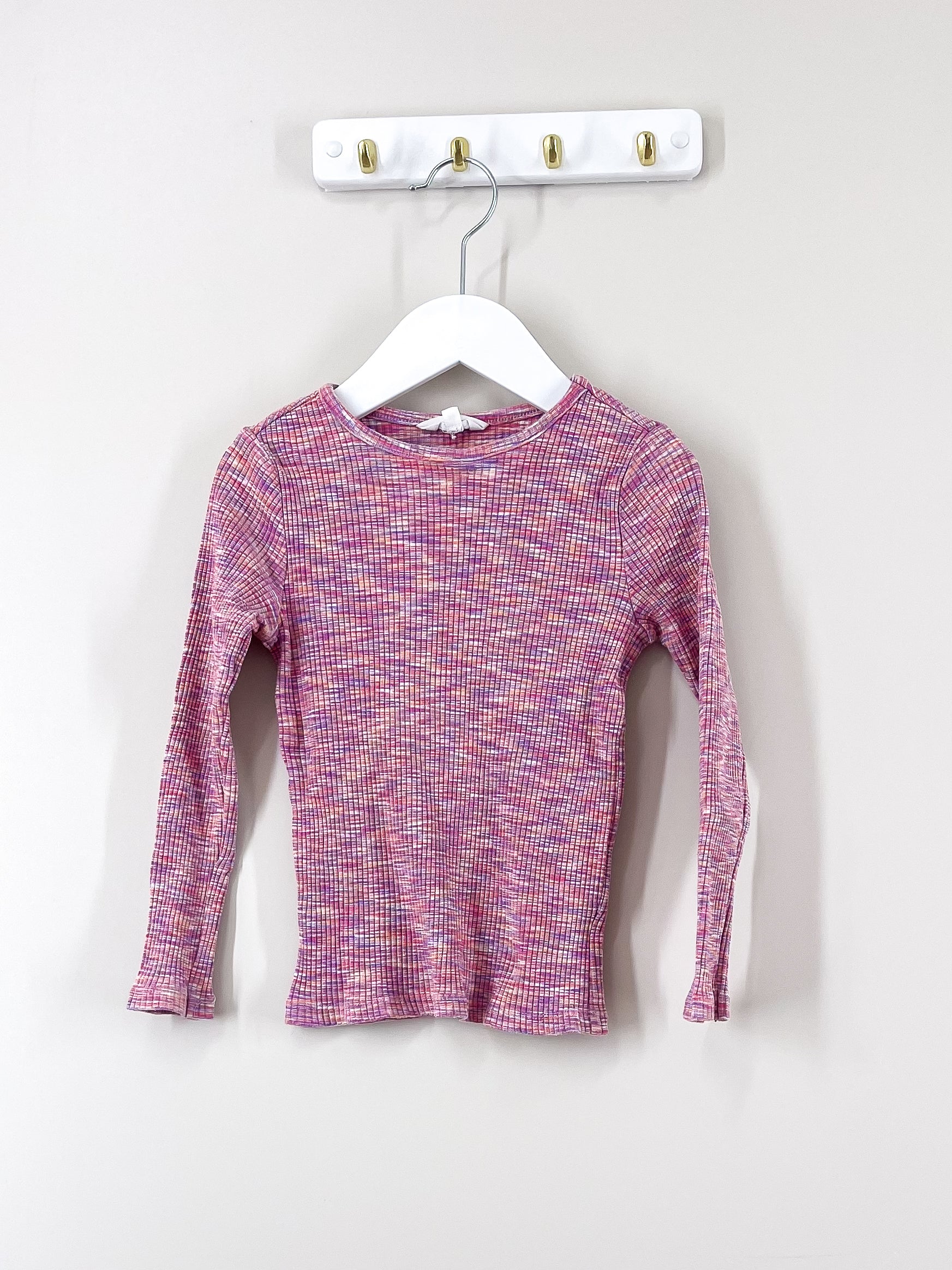 Mac & Ellie ribbed stripe tee (6y)