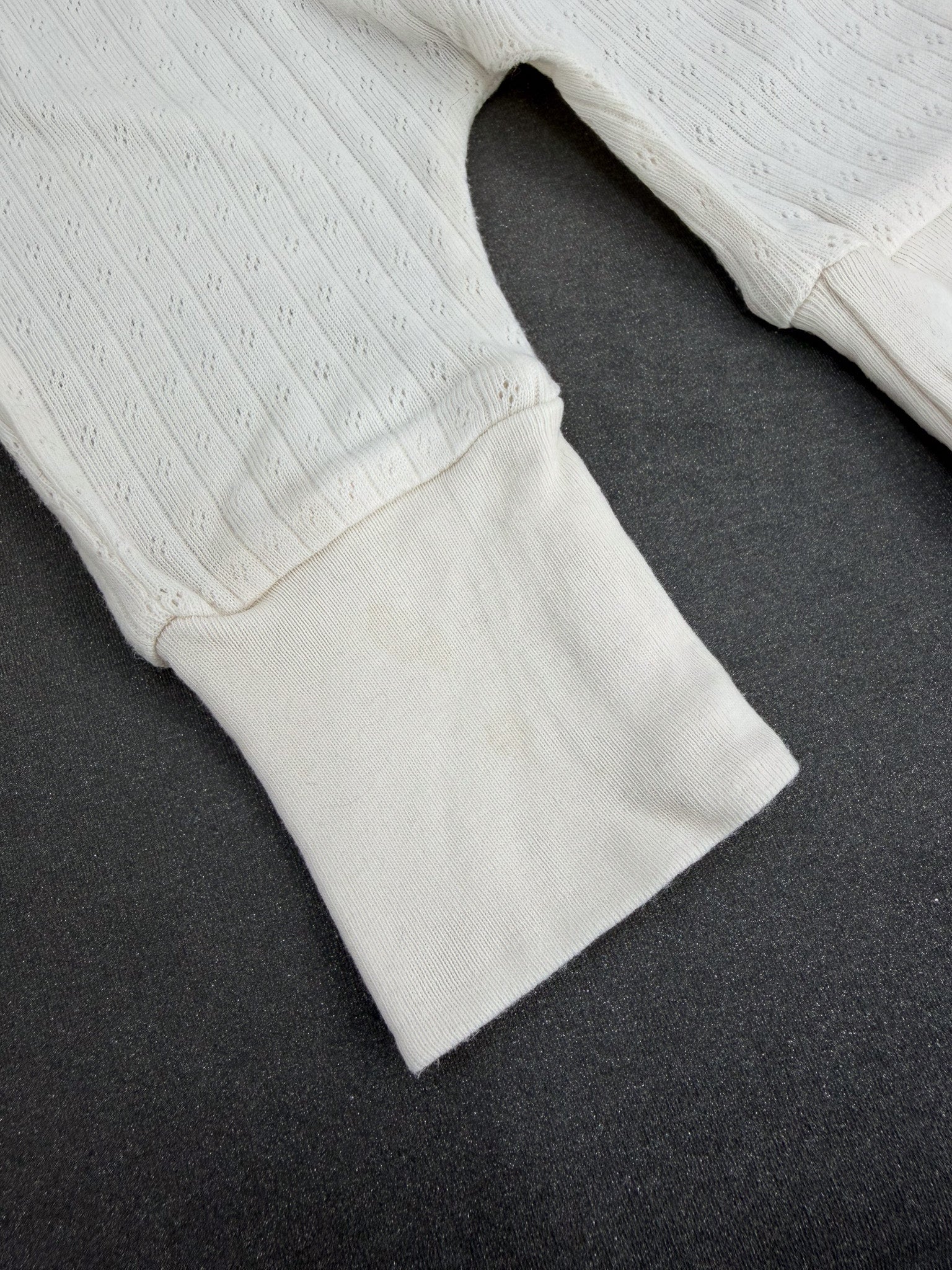 Nature Baby organic pointelle drawstring pants + knot beanie (newborn)