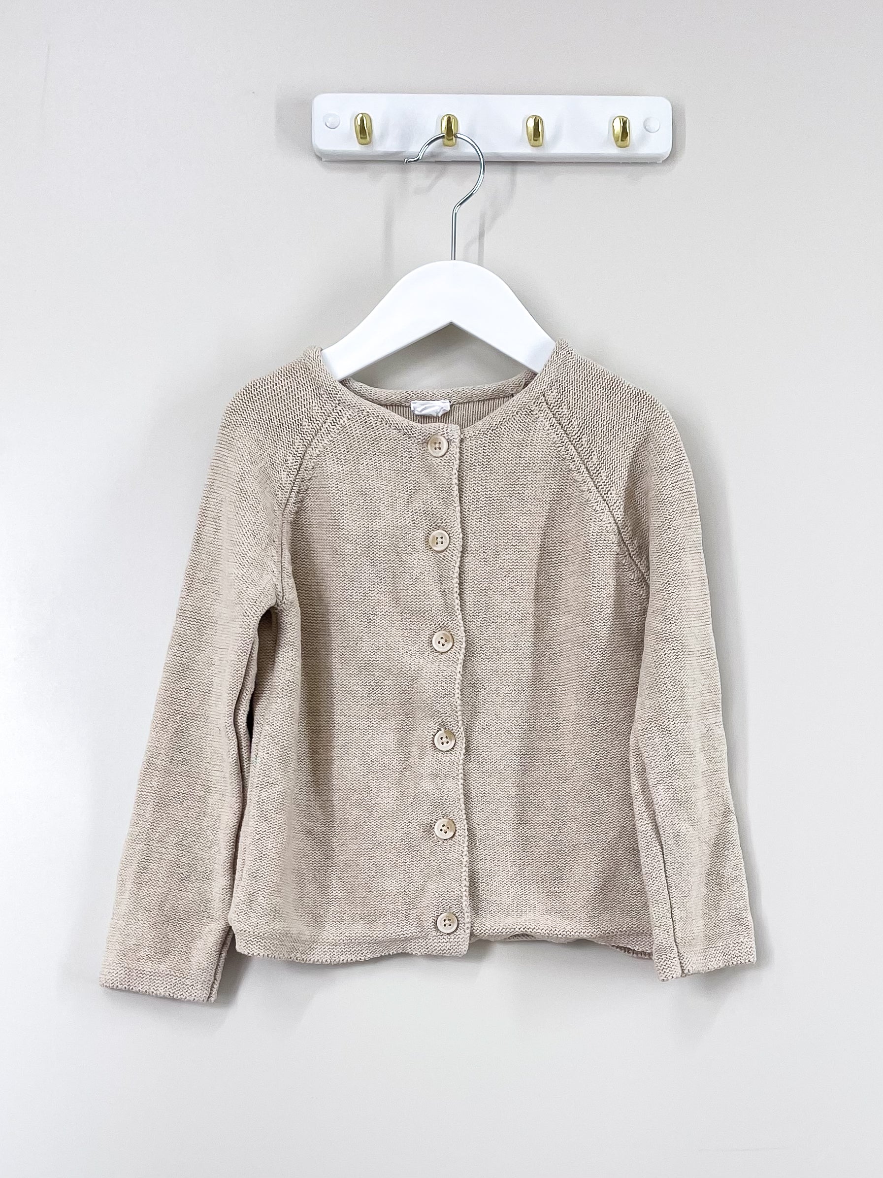 Jamie Kay simple cardigan - oatmeal marle (4y)