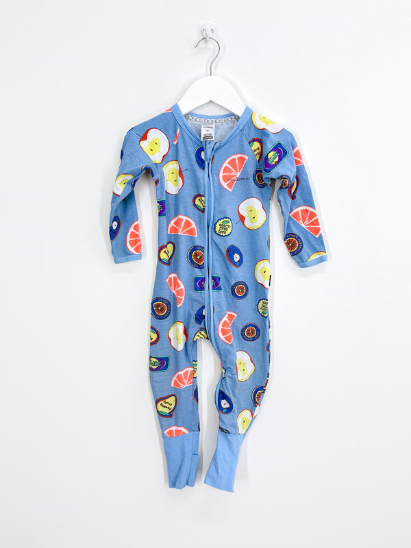Bonds wondersuit - fruity blue (12-18m)