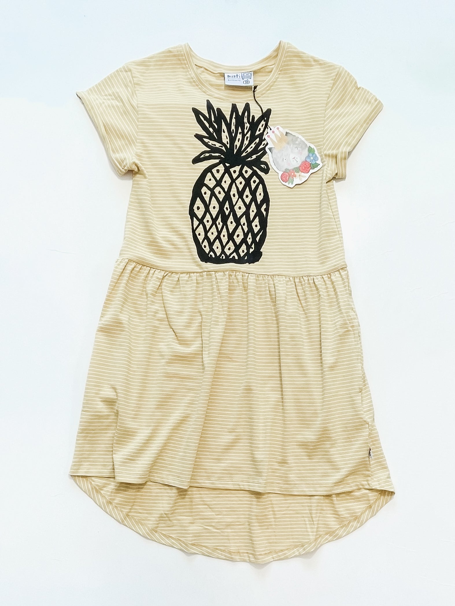 BNWT Minti sketched pineapple dress (10y)