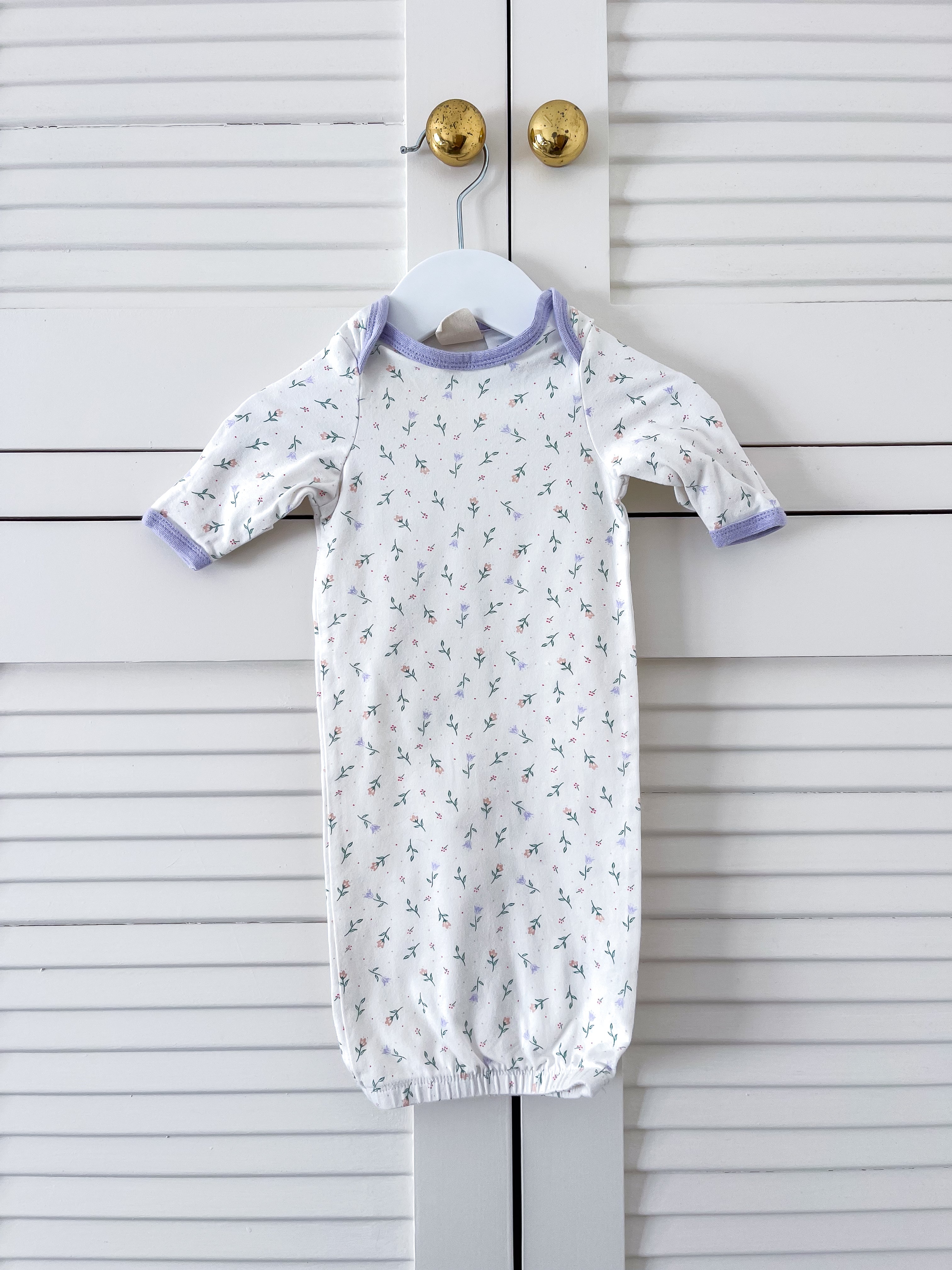 Little Bundle floral sleep gown (prem)