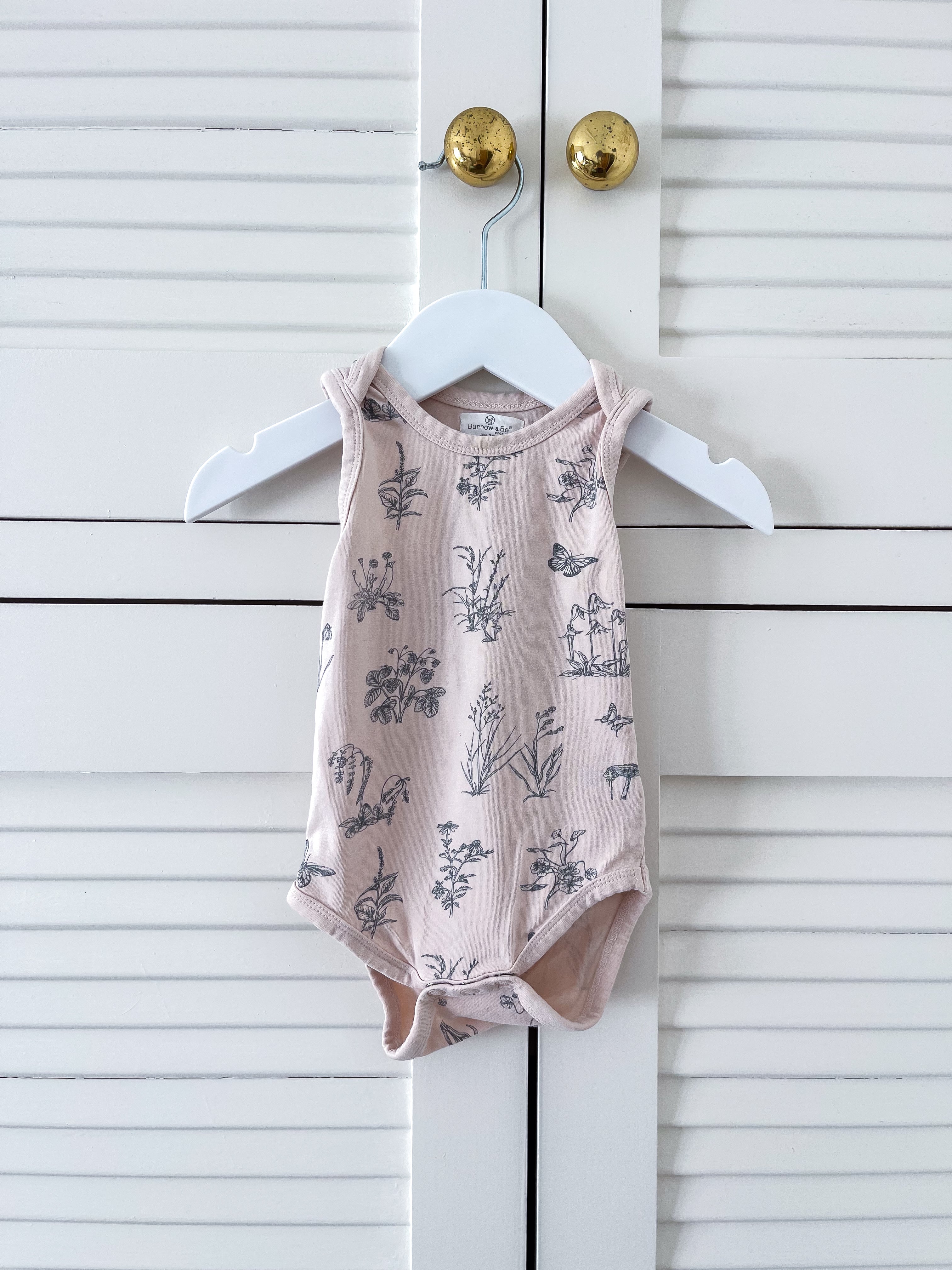 Burrow & Be organic singletsuit (3-6m)