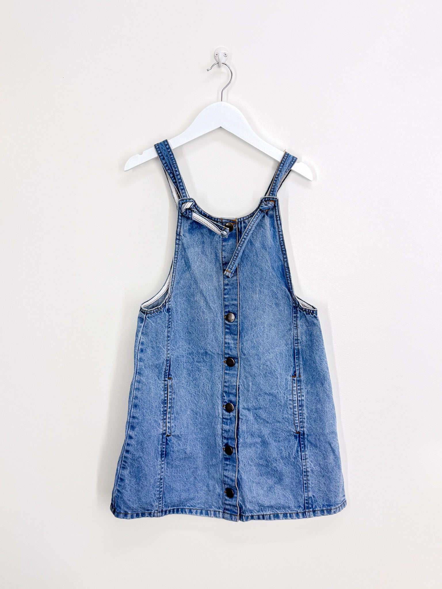 Eve Girl denim pinafore dress (10y)