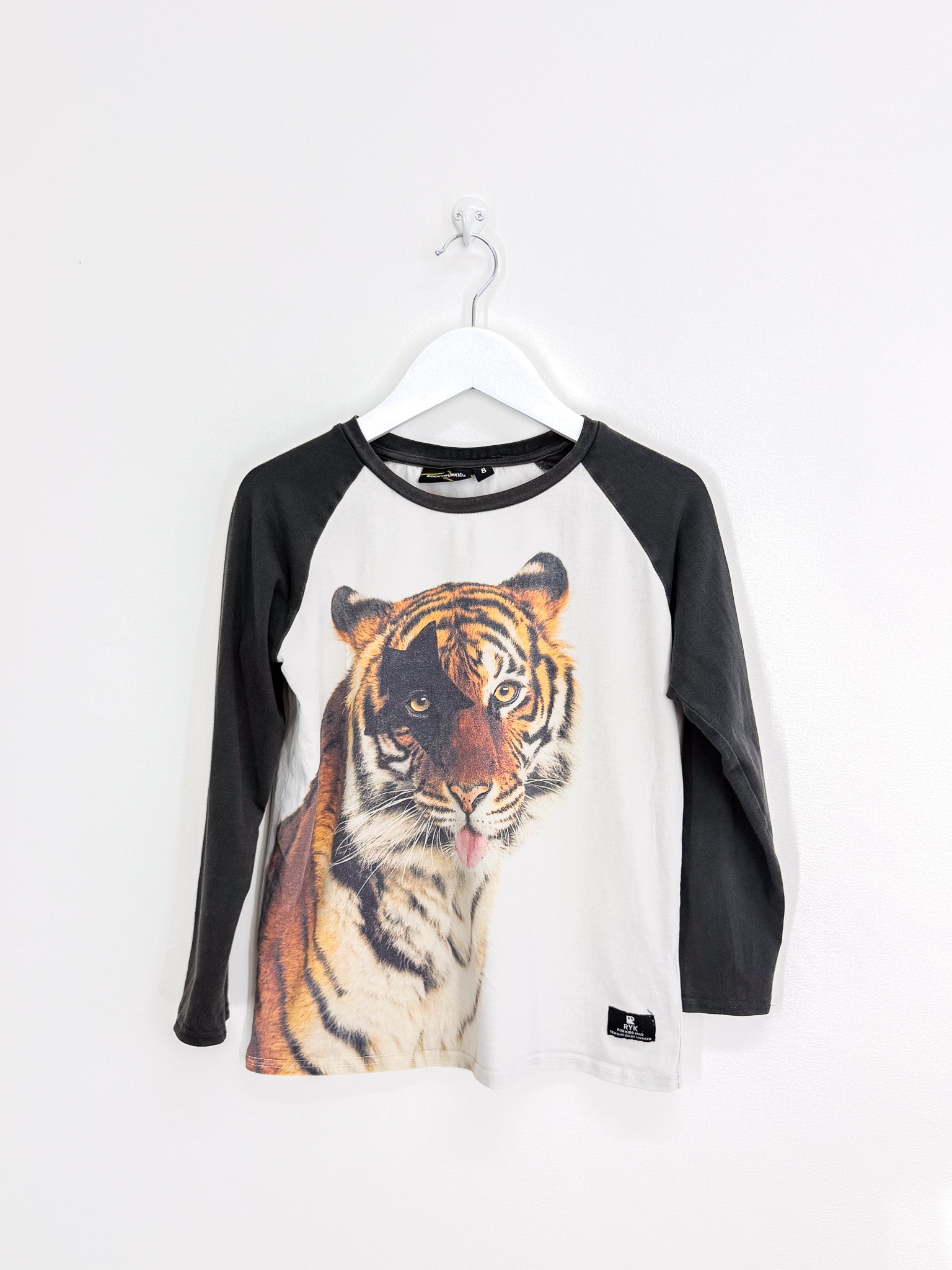 Rock Your Kid long sleeve tiger tee (8y)