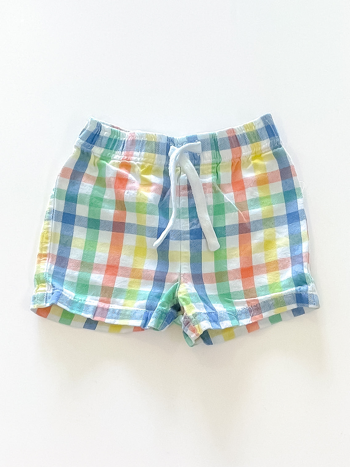 Teeny Weeny check shorts (6-9m)