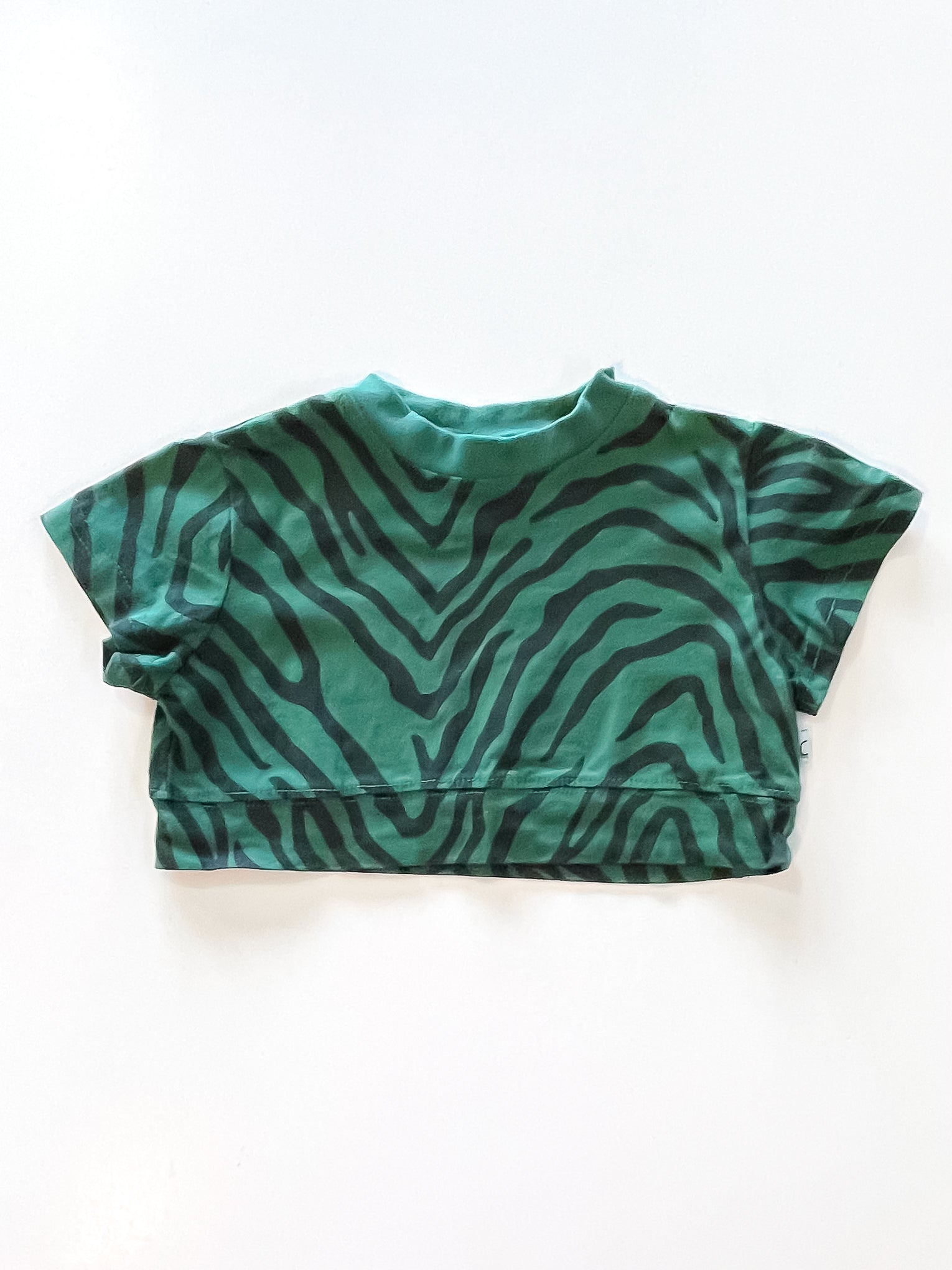 The Girl Club tiger stripe crop tee (2y)