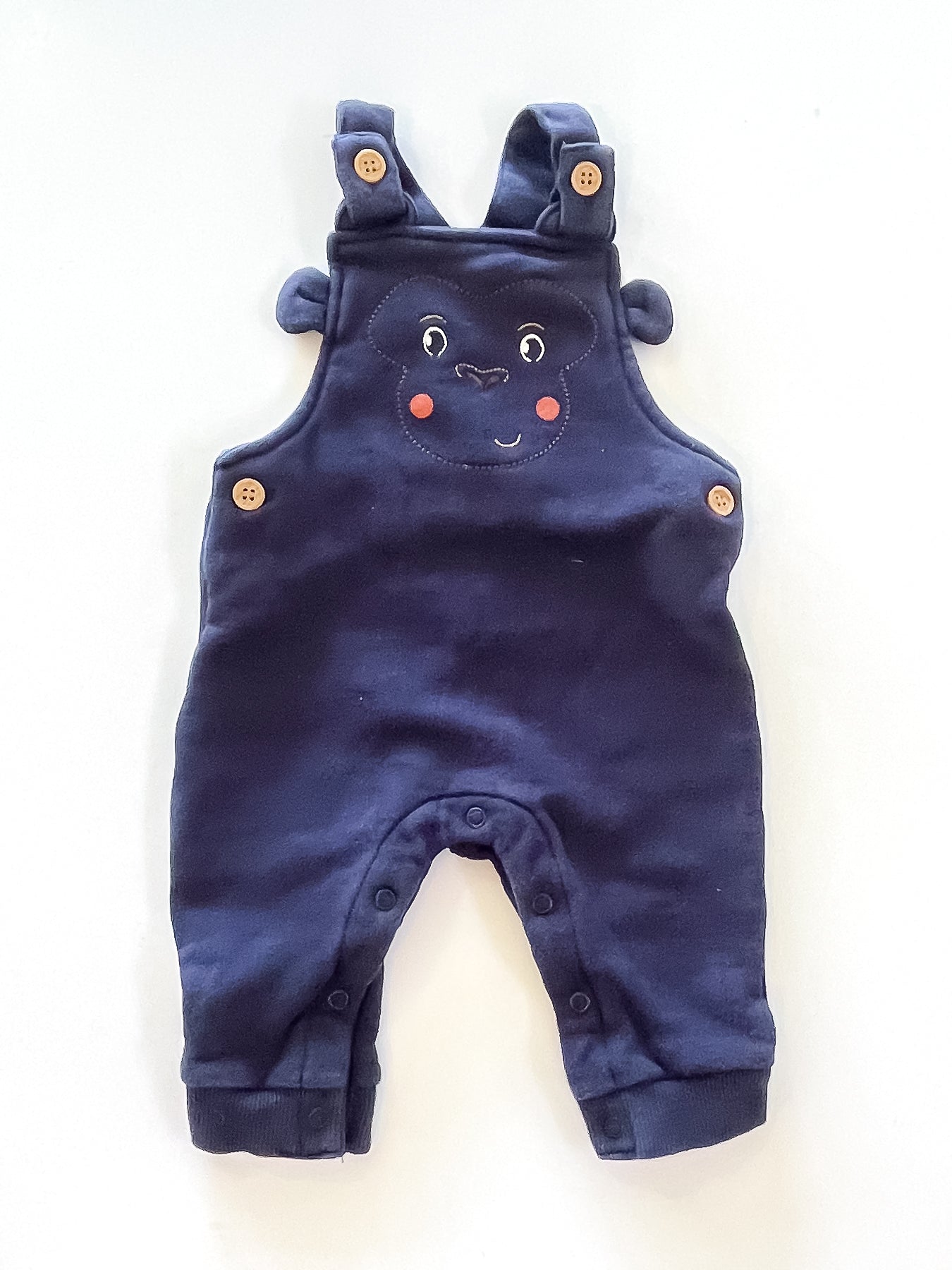 Teeny Weeny monkey overalls (3-6m)