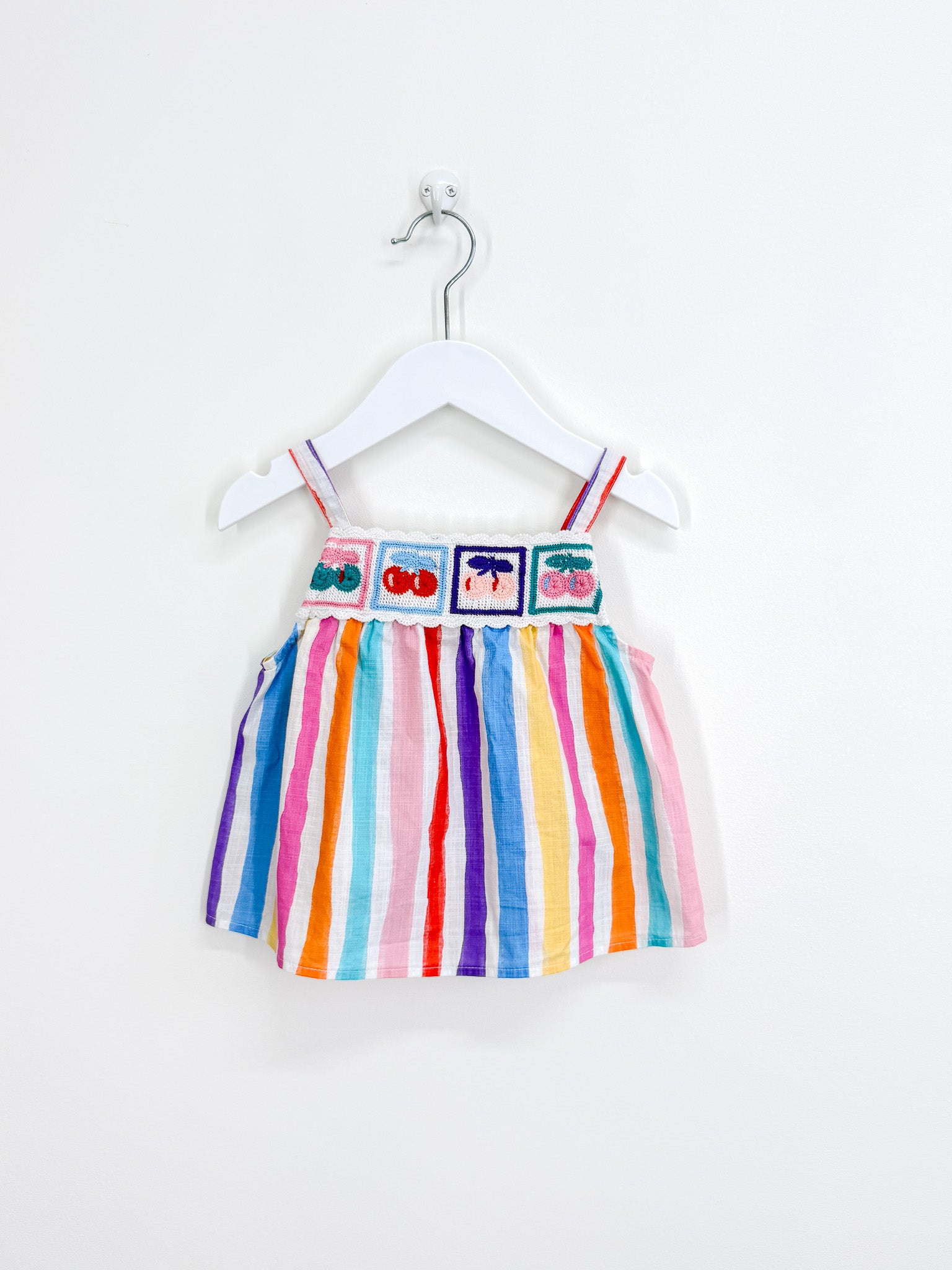 Next striped crochet tank top (18-24m)