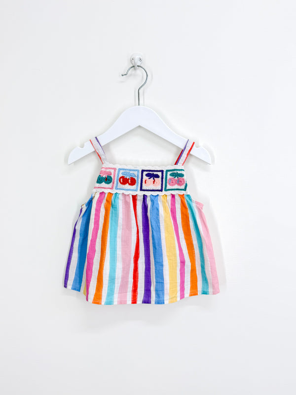 Next striped crochet tank top (18-24m)