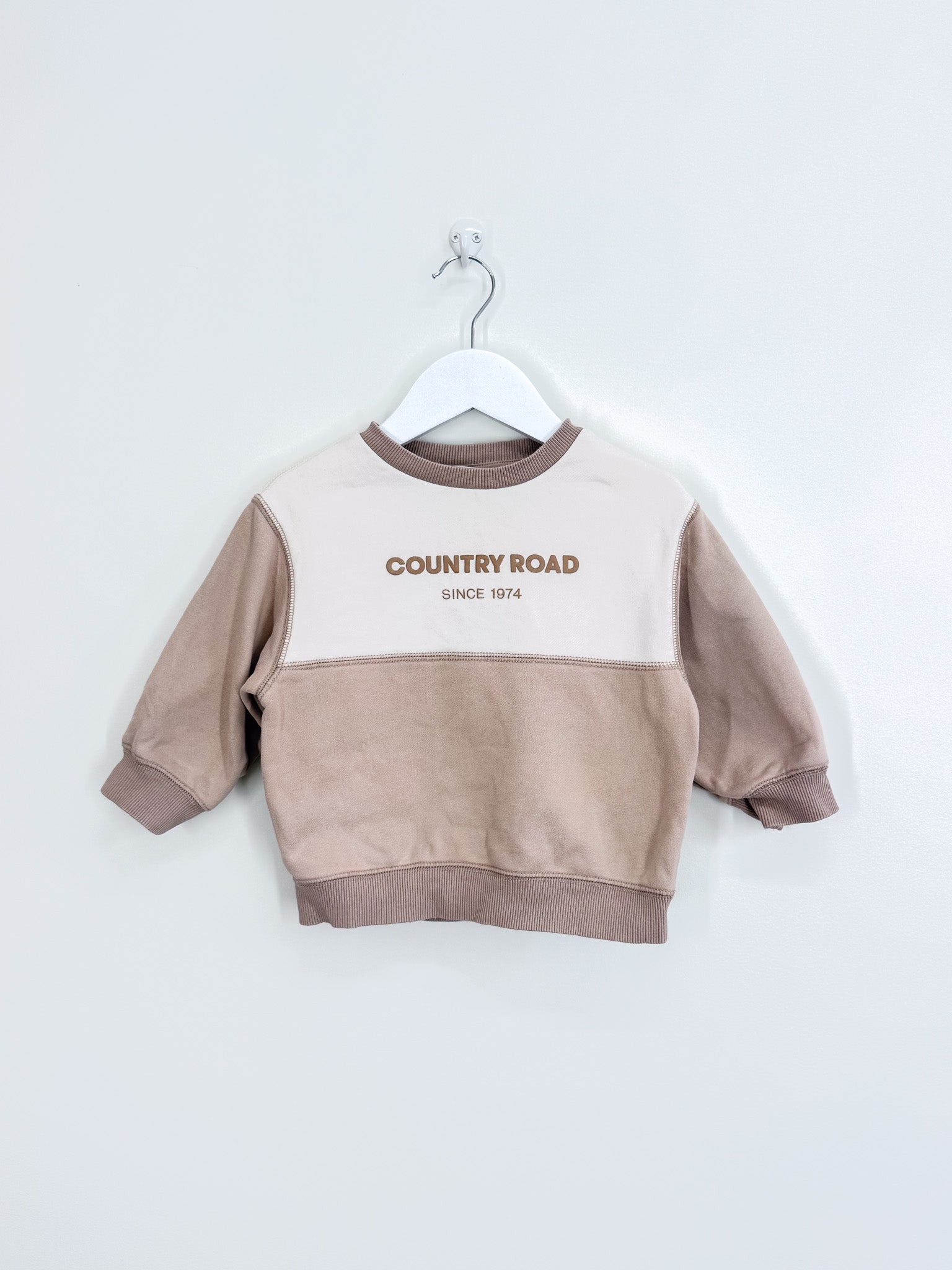Country Road splice logo sweatshirt (2y)