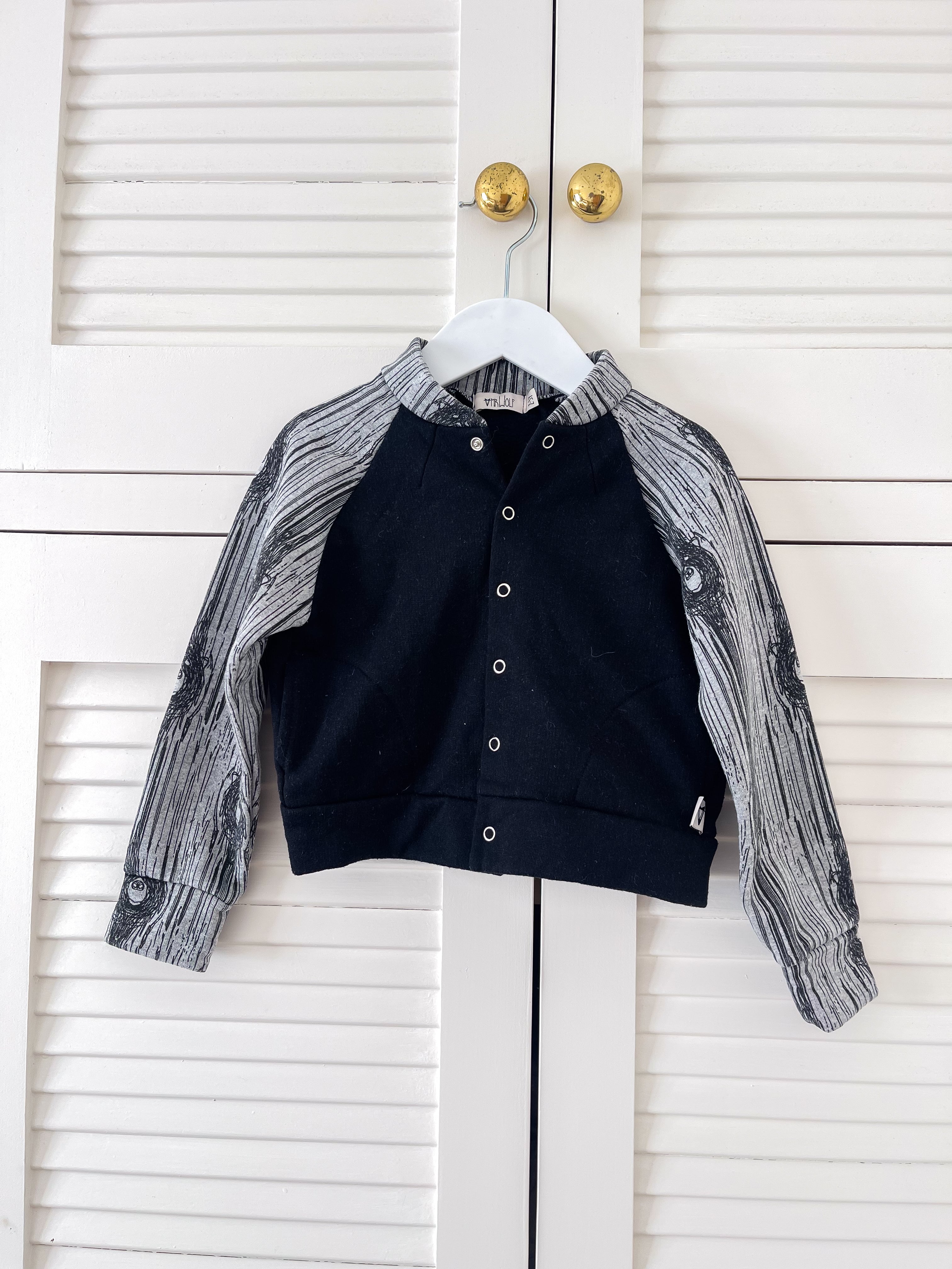 Mr Wolf fleece bomber jacket (2-3y)