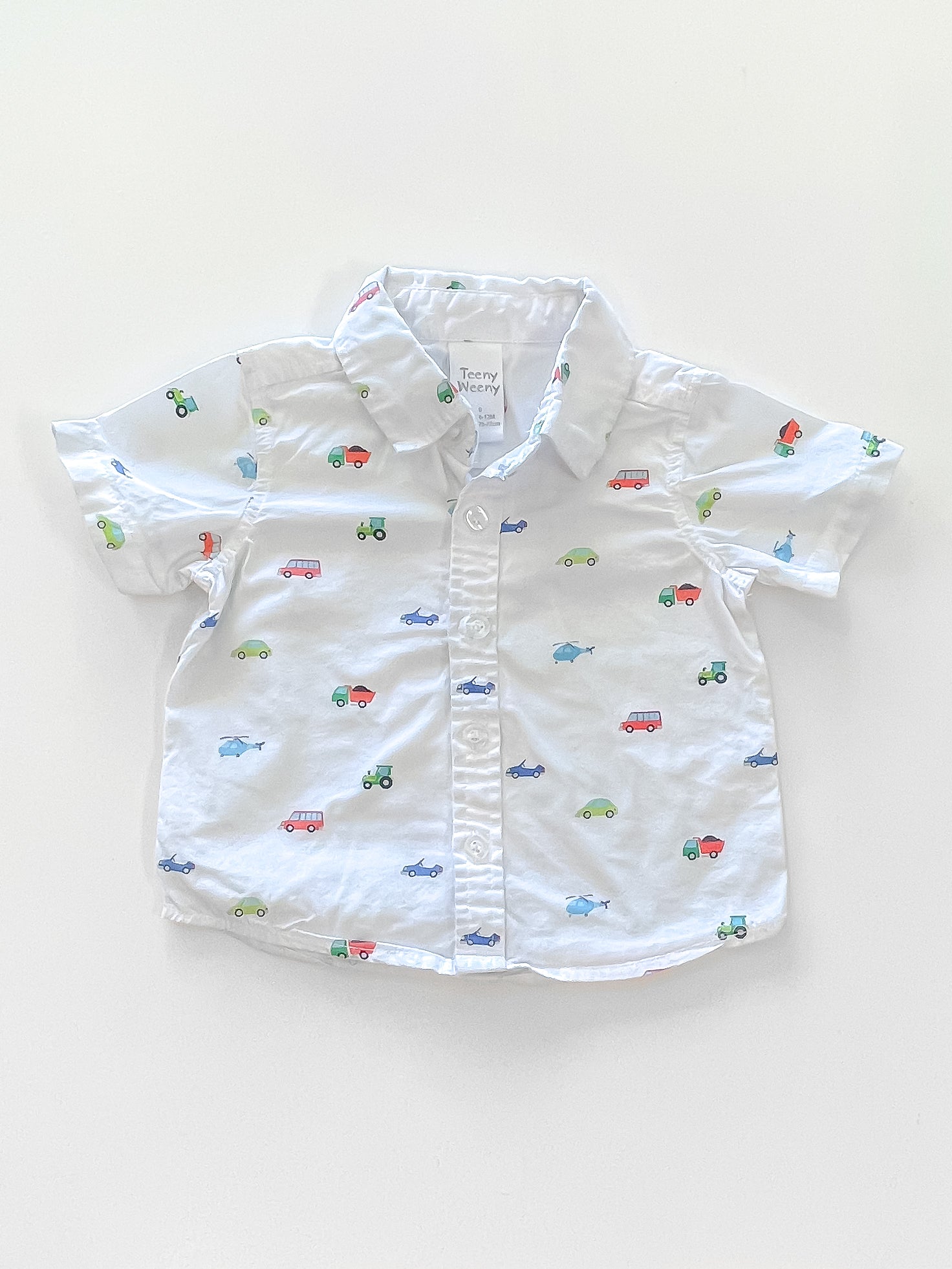 Teeny Weeny vehicles shirt (6-12m)