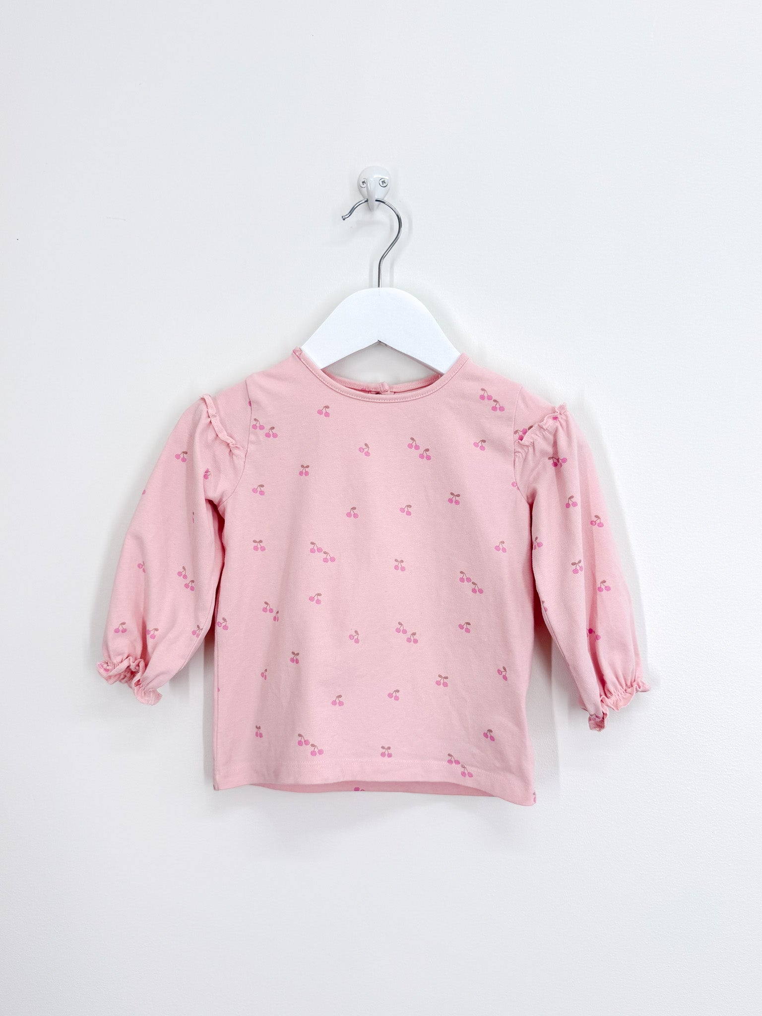 Next long sleeve cherry tee (9-12m)