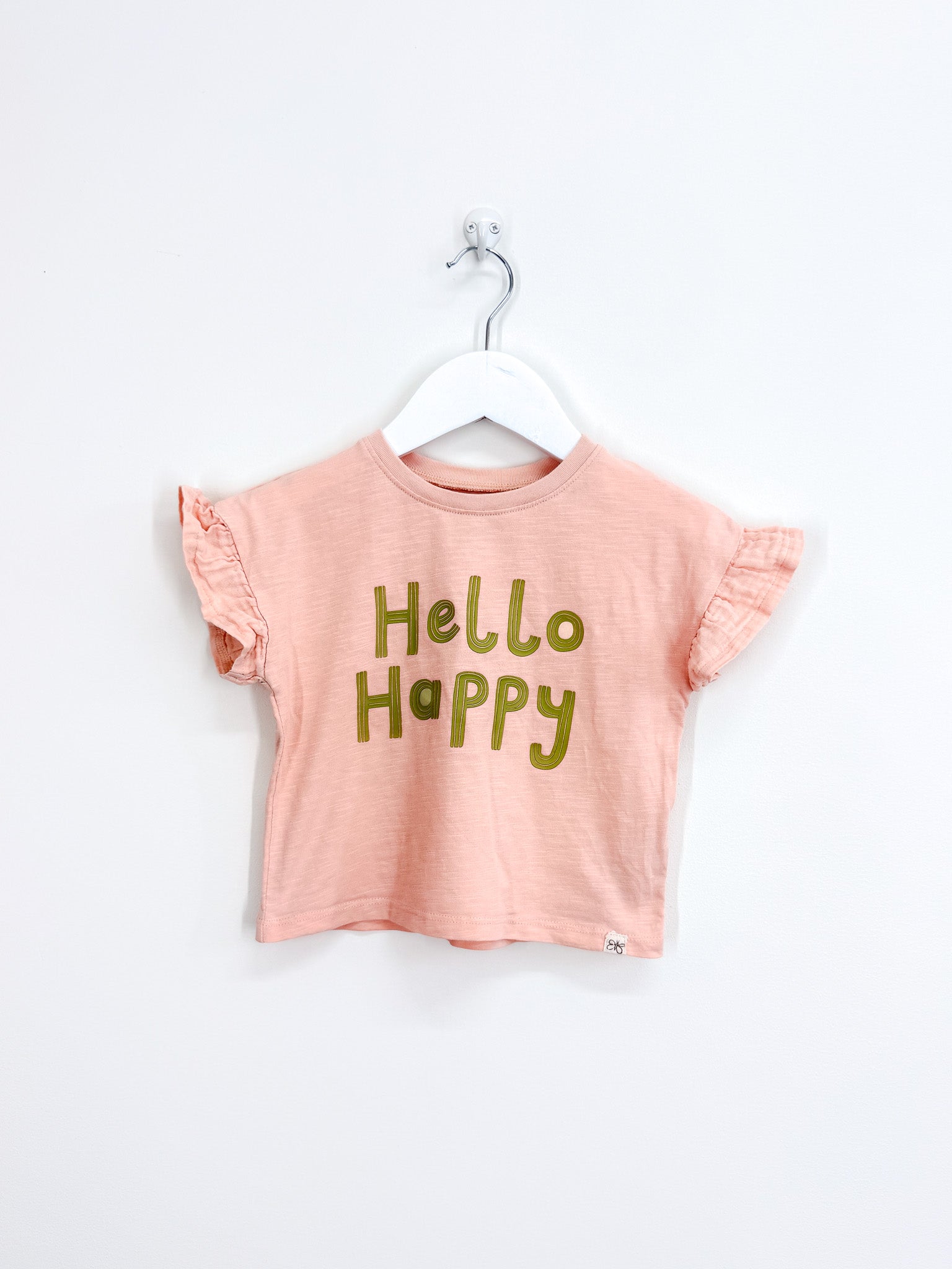 Next hello happy boxy tee (9-12m)