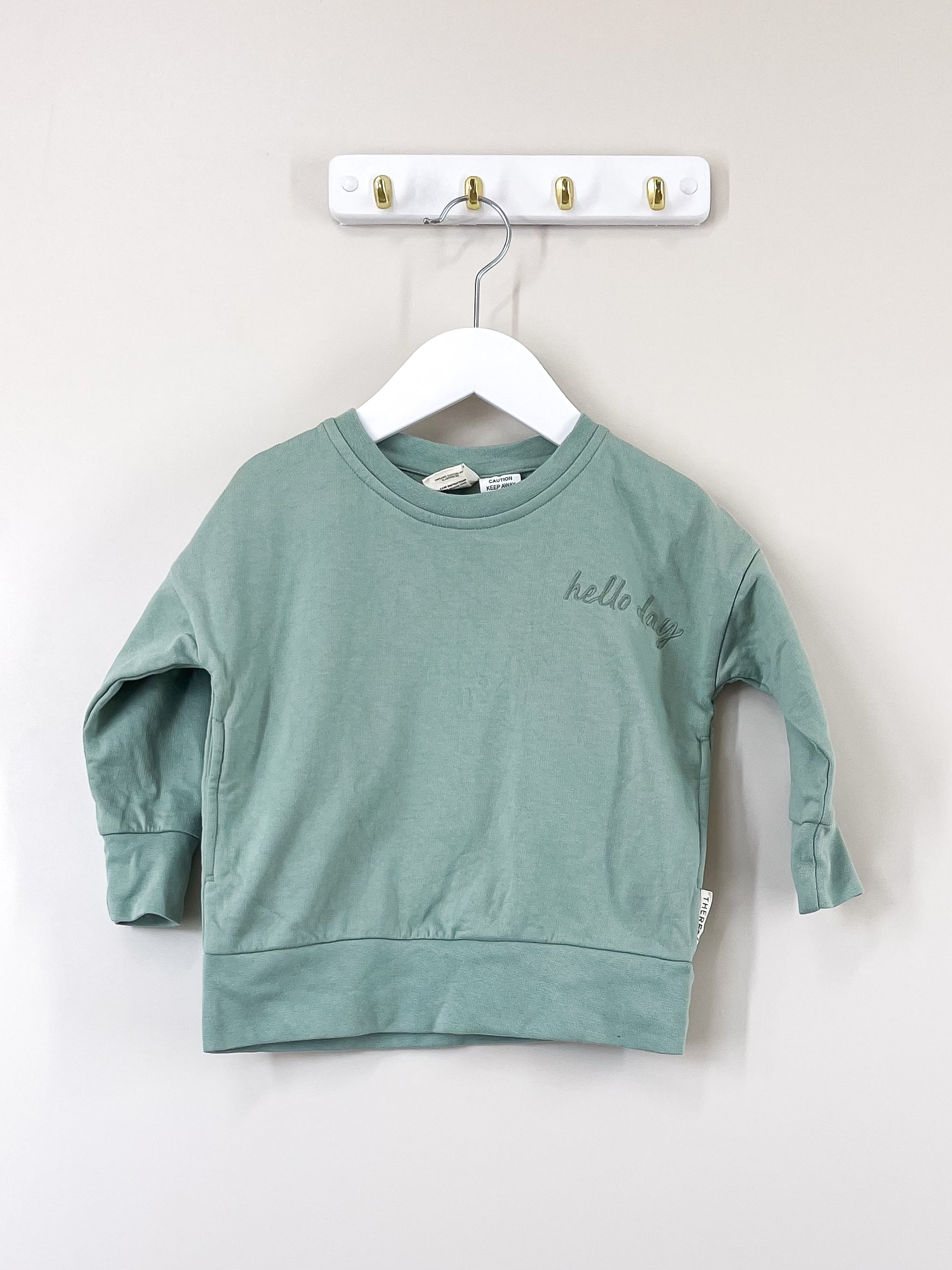The Rest organic hello day sweatshirt (2-3y)