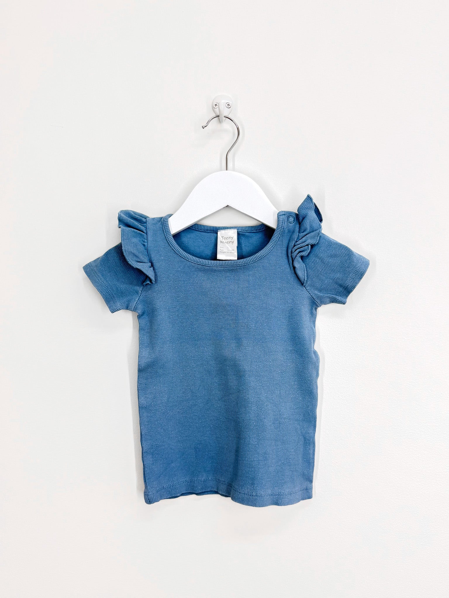 Teeny Weeny rib frill tee (12-18m)