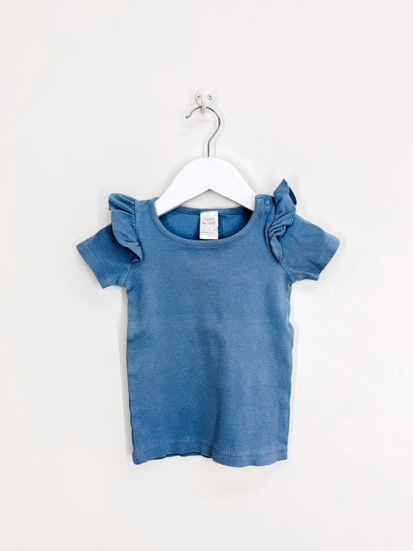 Teeny Weeny rib frill tee (12-18m)