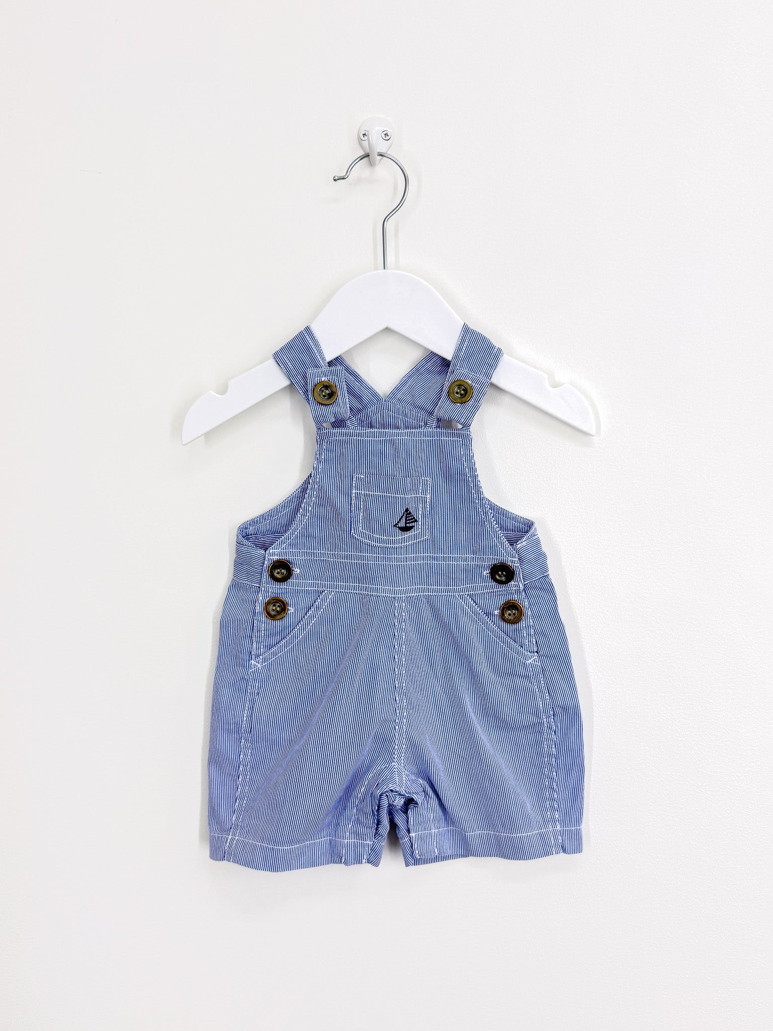 Jojo Maman Bebe shortalls (0-3m)