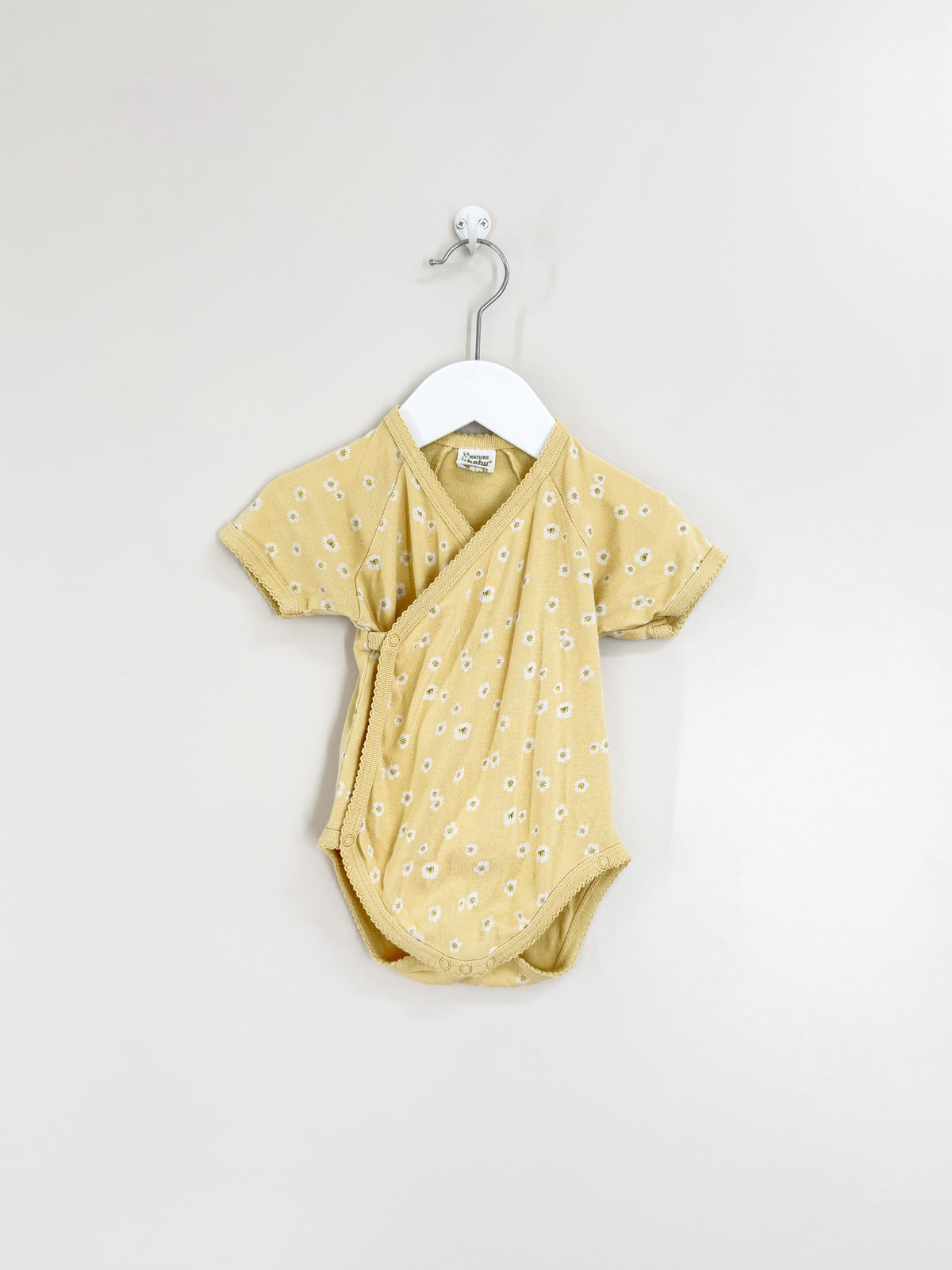 Nature Baby organic kimono bodysuit - strawberry flower (0-3m)