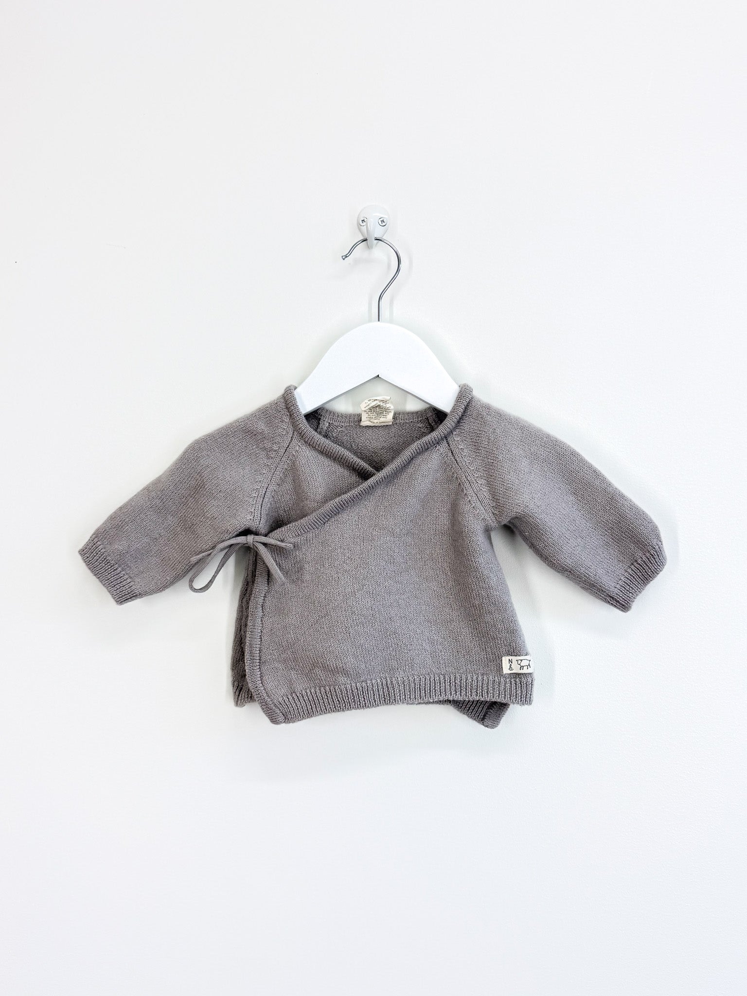 Nature Baby merino knit kimono jumper (3-6m)