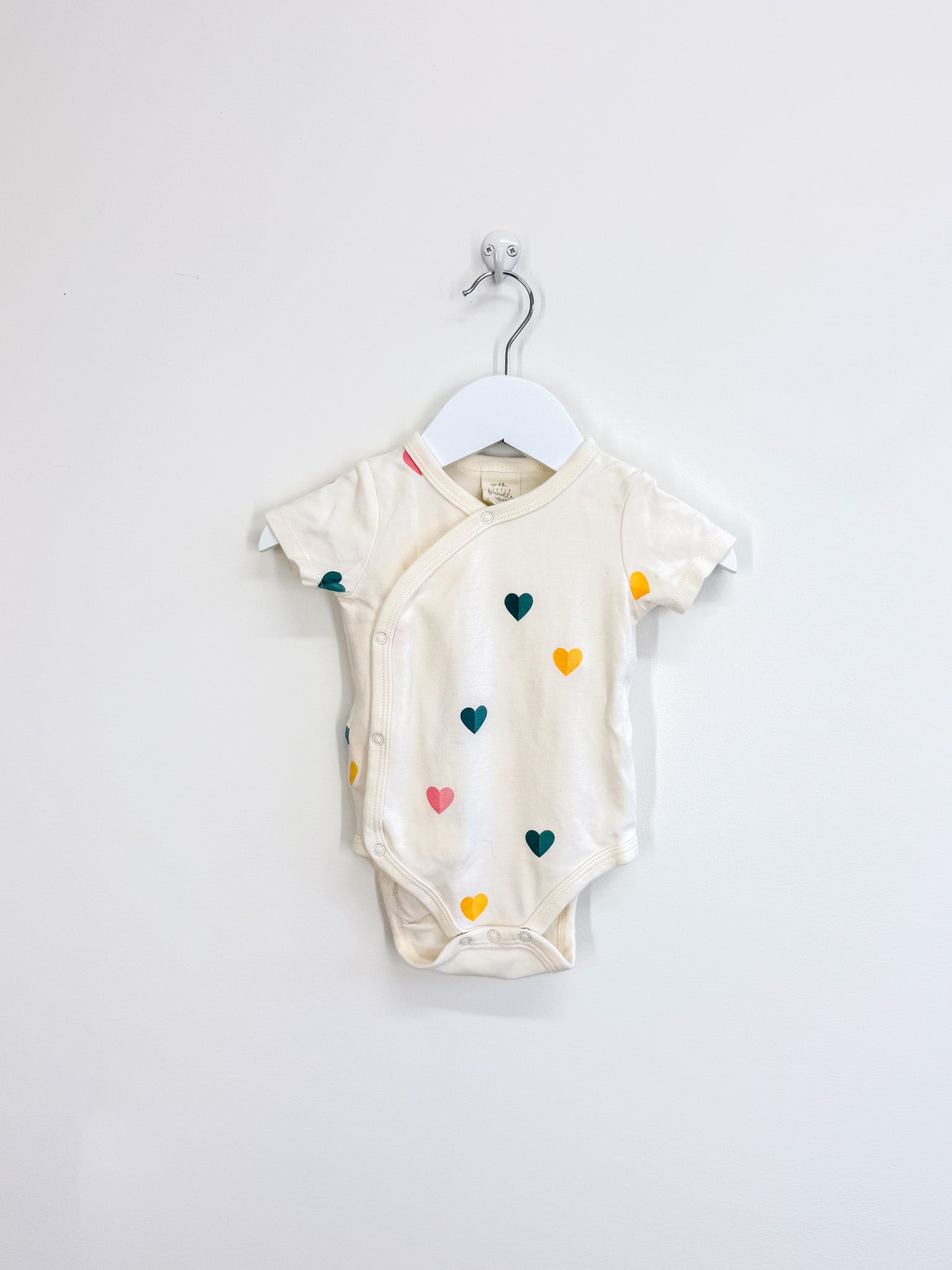 Little Bundle hearts kimono bodysuit (3-6m)