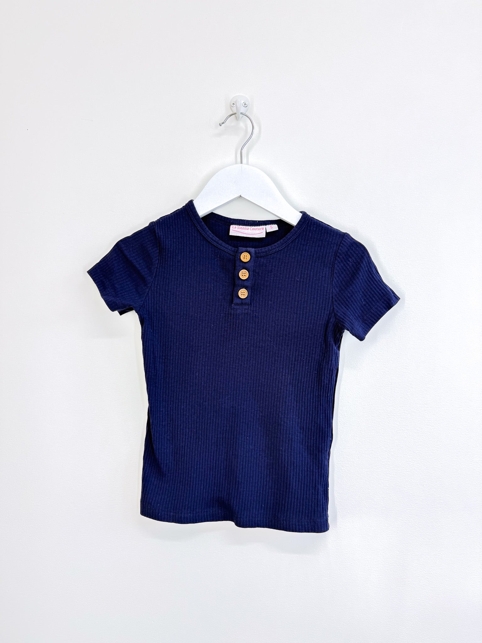 La Sienna cozy rib henley tee (5y)