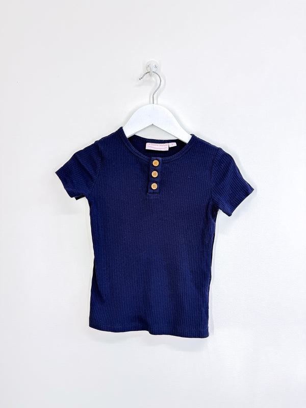 La Sienna cozy rib henley tee (5y)
