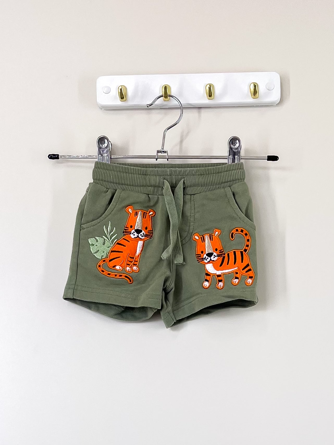 Teeny Weeny tiger jersey shorts (0-3m)
