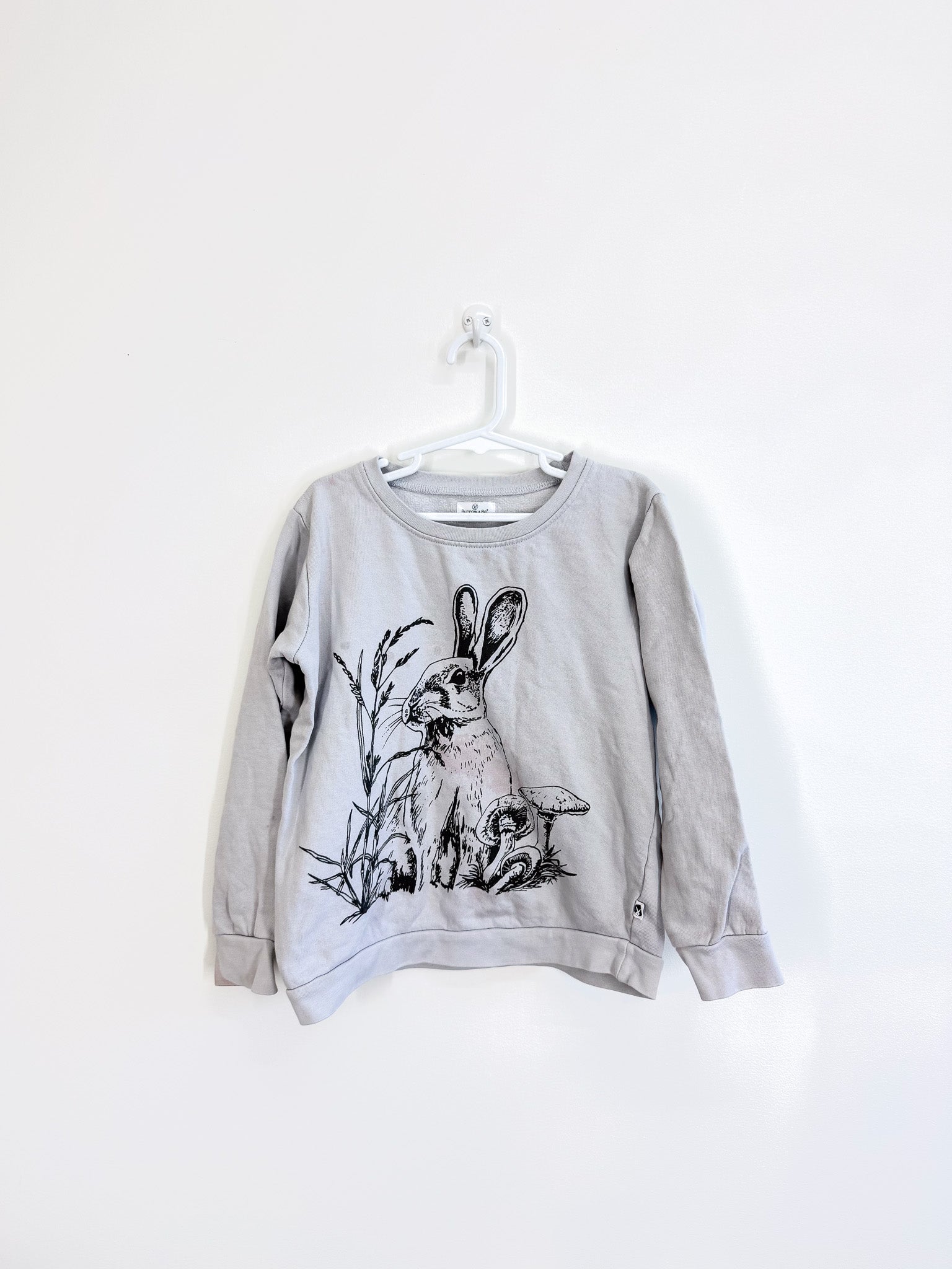 Burrow & Be organic bunny sweatshirt (5y) - SECONDS